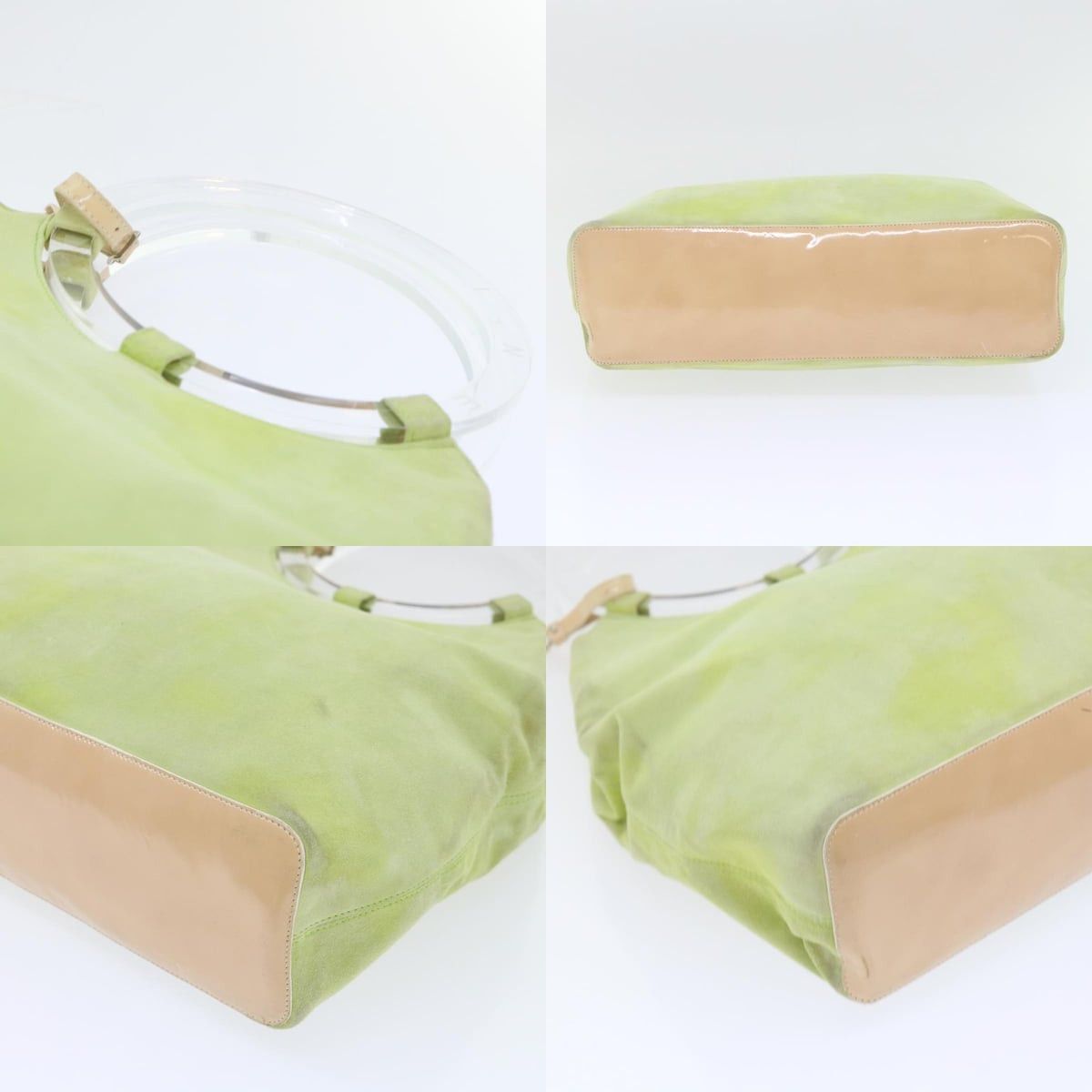 Celine CELINE Hand Bag Suede Green Size ONE SIZE - 10 Thumbnail