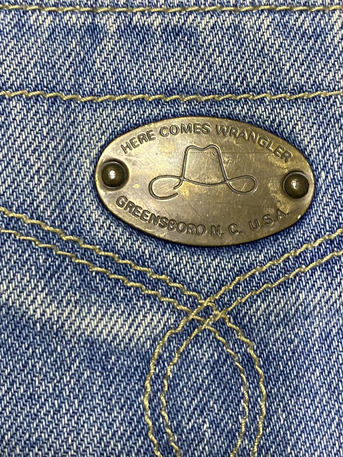 Vintage Wrangler Japan Greensboro N.C Blue Wash Jeans Size US 28 / EU 44 - 11 Thumbnail