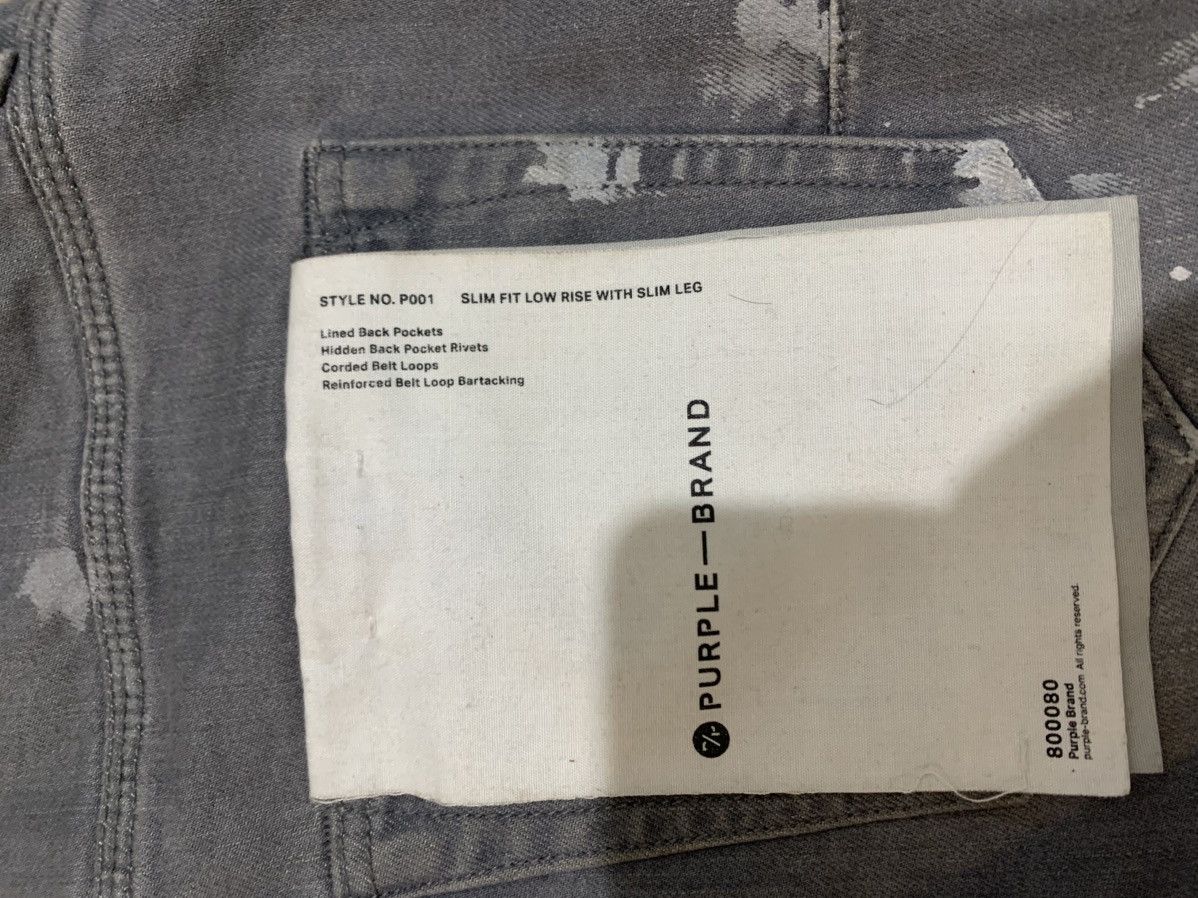 Purple Brand Purple Brand Jeans (Gray+paint splashes) Size US 28 / EU 44 - 7 Thumbnail