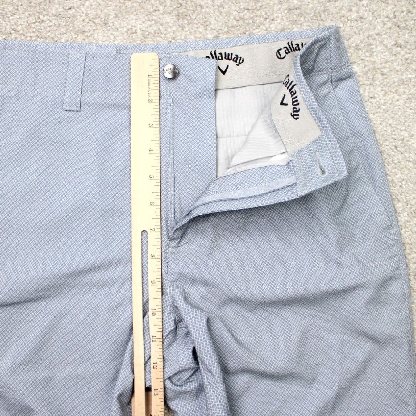 Callaway Callaway Golf Shorts Mens 32 Gray Geometric 9" Performance Stretch Athletic Short Size US 32 / EU 48 - 7 Thumbnail