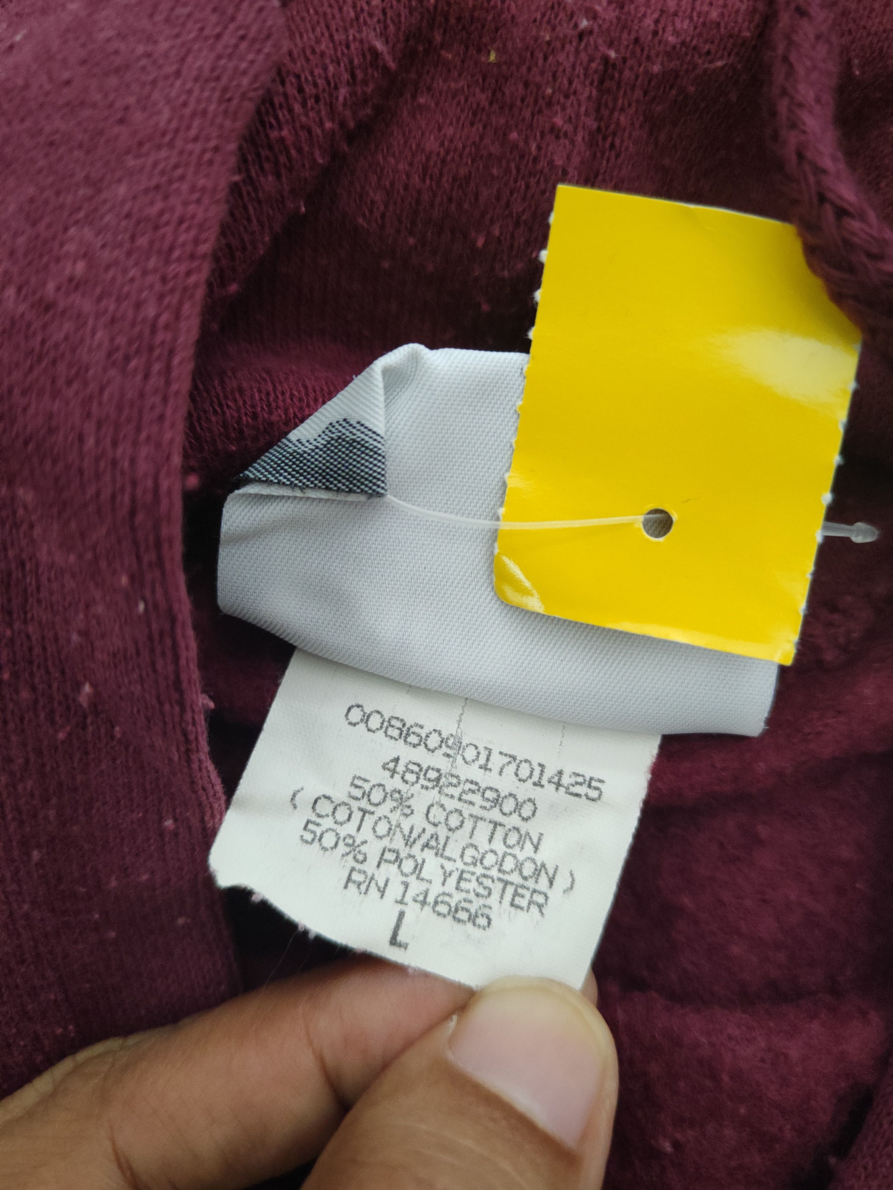 Lee × Vintage DL Lee Maroon Hoodie Sweatshirts #2521 Size US L / EU 52-54 / 3 - 11 Thumbnail