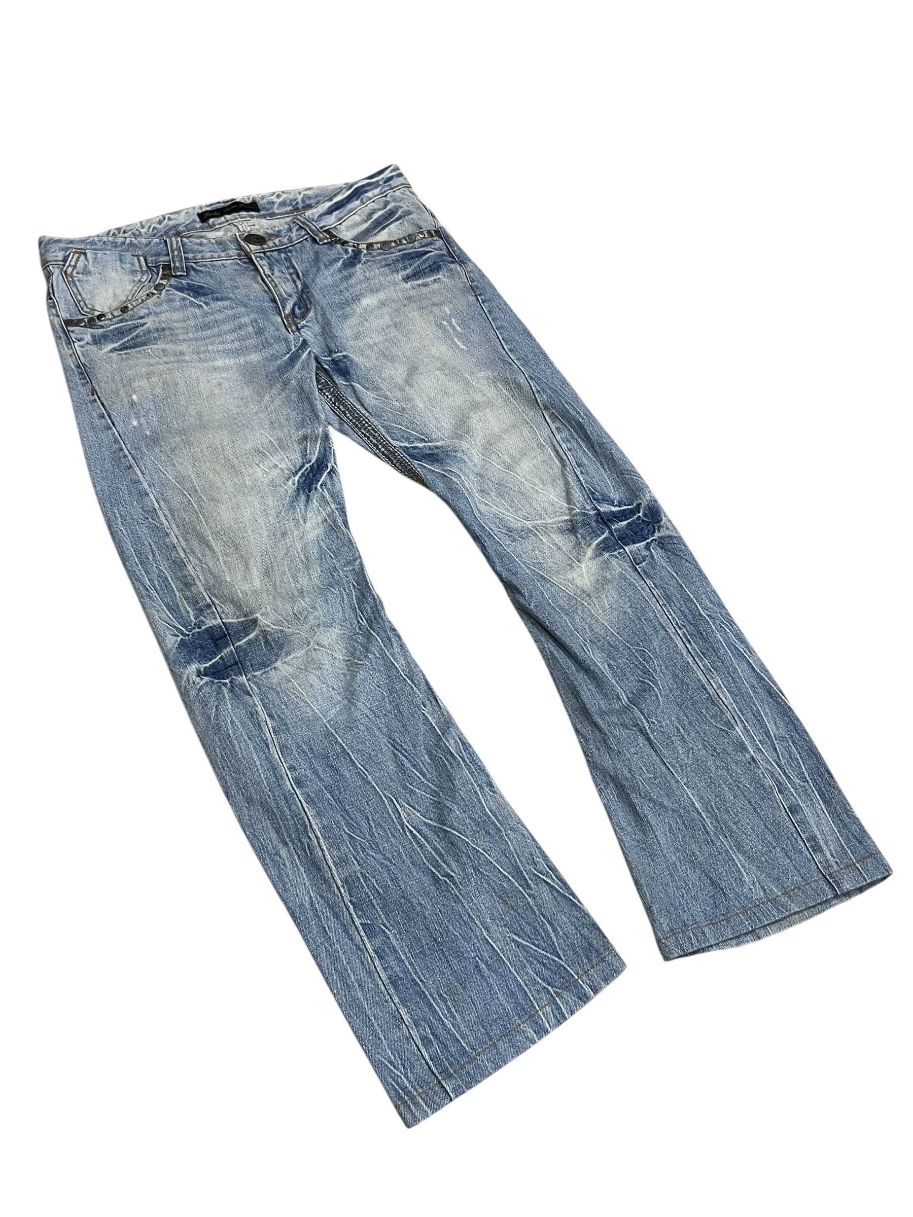Japanese Brand Archive Studded Flare Denim Kapital Tornado Mart Style Size US 33 - 3 Thumbnail