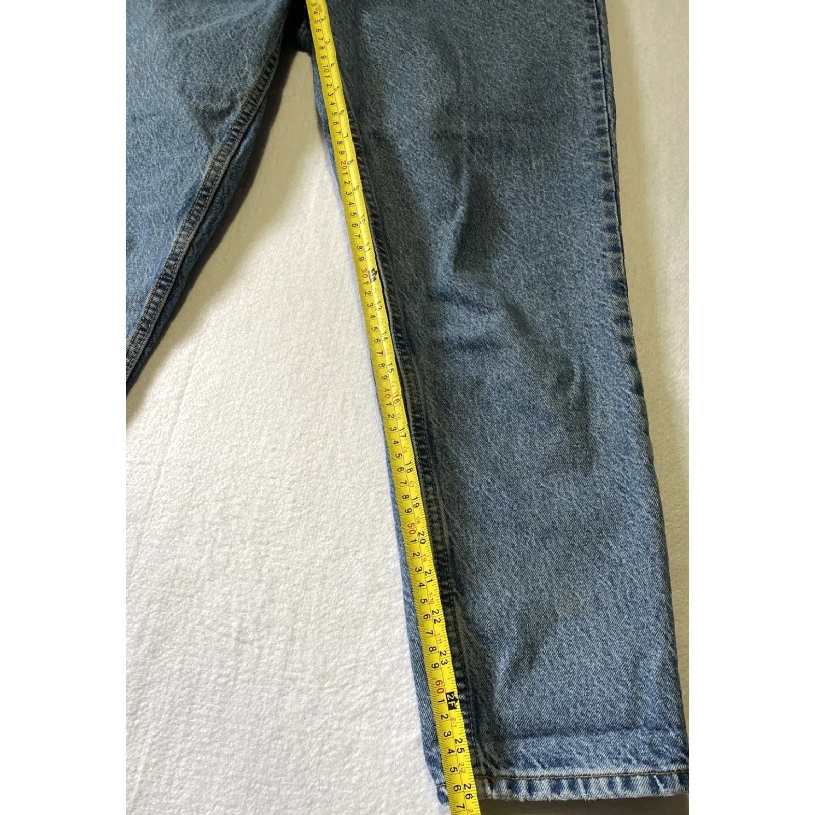 Zara Zara Jeans Women’s 8 US Denim Blue Medium Wash Button Closure High Rise Straight Inseam 26.5 in Pockets Size 30" / US 8 / IT 44 - 6 Thumbnail