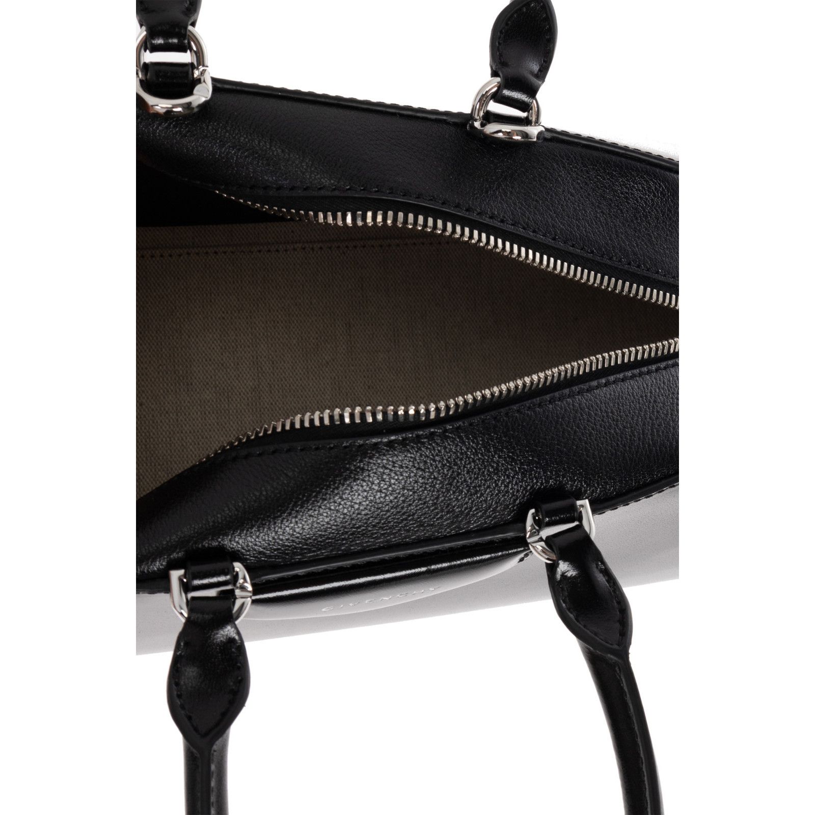Givenchy GIVENCHY Small Antigona Black Shiny Leather Top Handle Bag N Size ONE SIZE - 4 Thumbnail