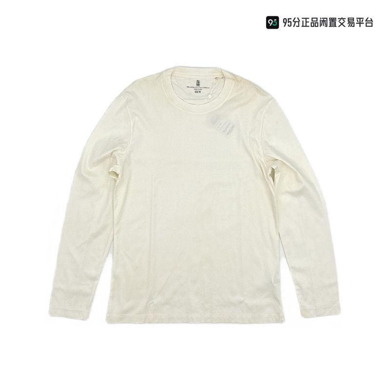Brunello Cucinelli Brunello Cucinelli Men's Solid Crew Neck Long-Sleeve T-Shirt Size US M / EU 48-50 / 2 - 1 Thumbnail