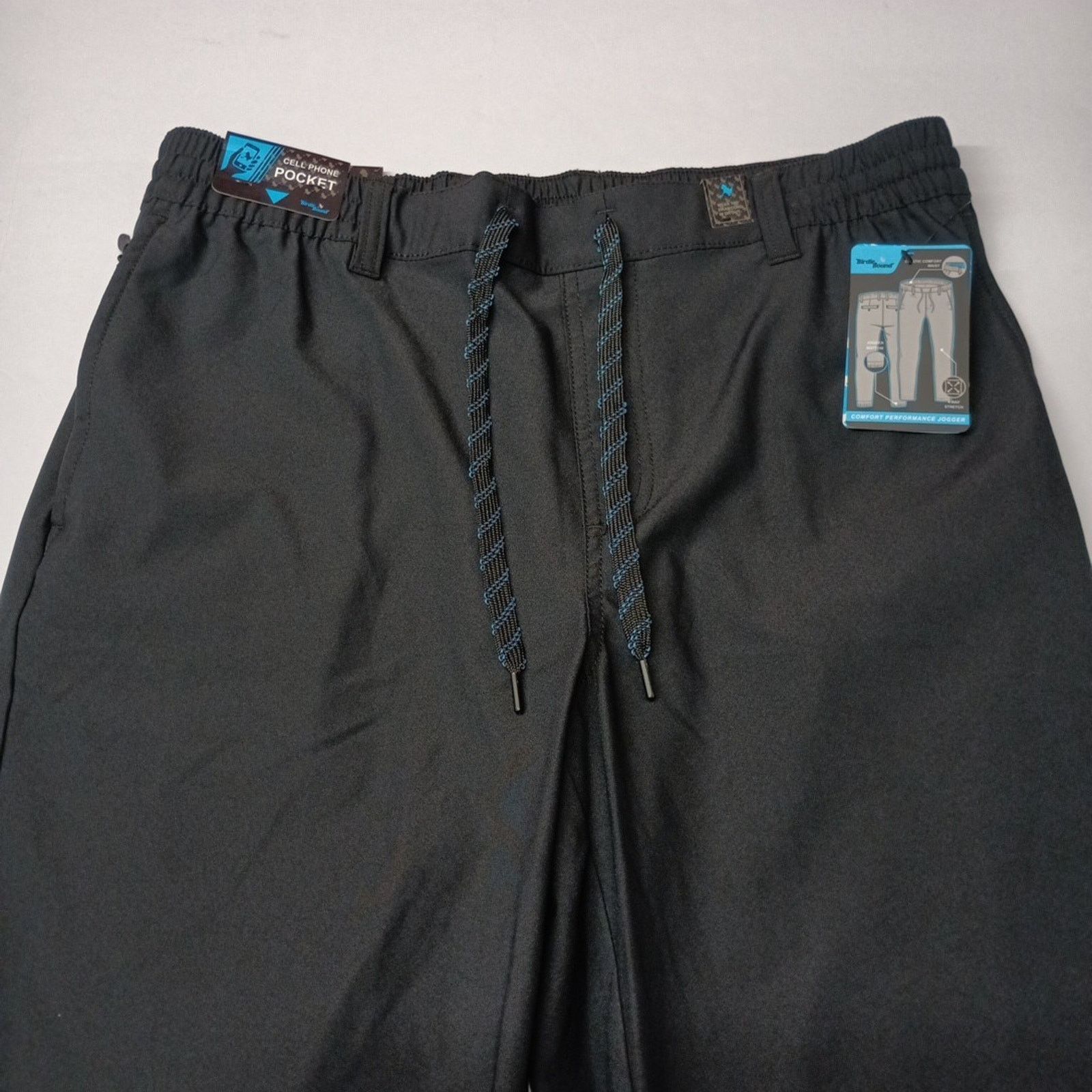 Other Birdie Bound Golf Joggers Men's L Black Stretch Drawstring Size US 34 / EU 50 - 4 Thumbnail