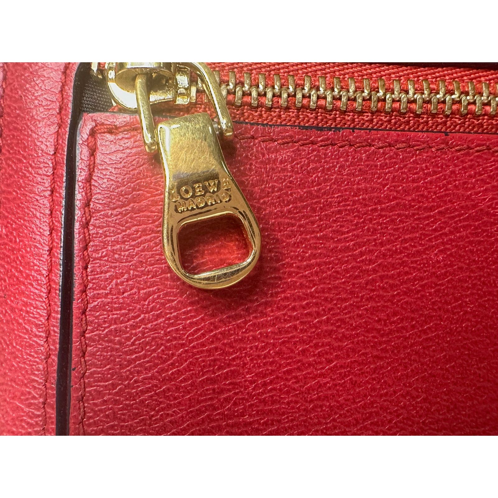 Loewe Loewe Anagram Flap Leather Continental Long Wallet - Red Size ONE SIZE - 19 Thumbnail