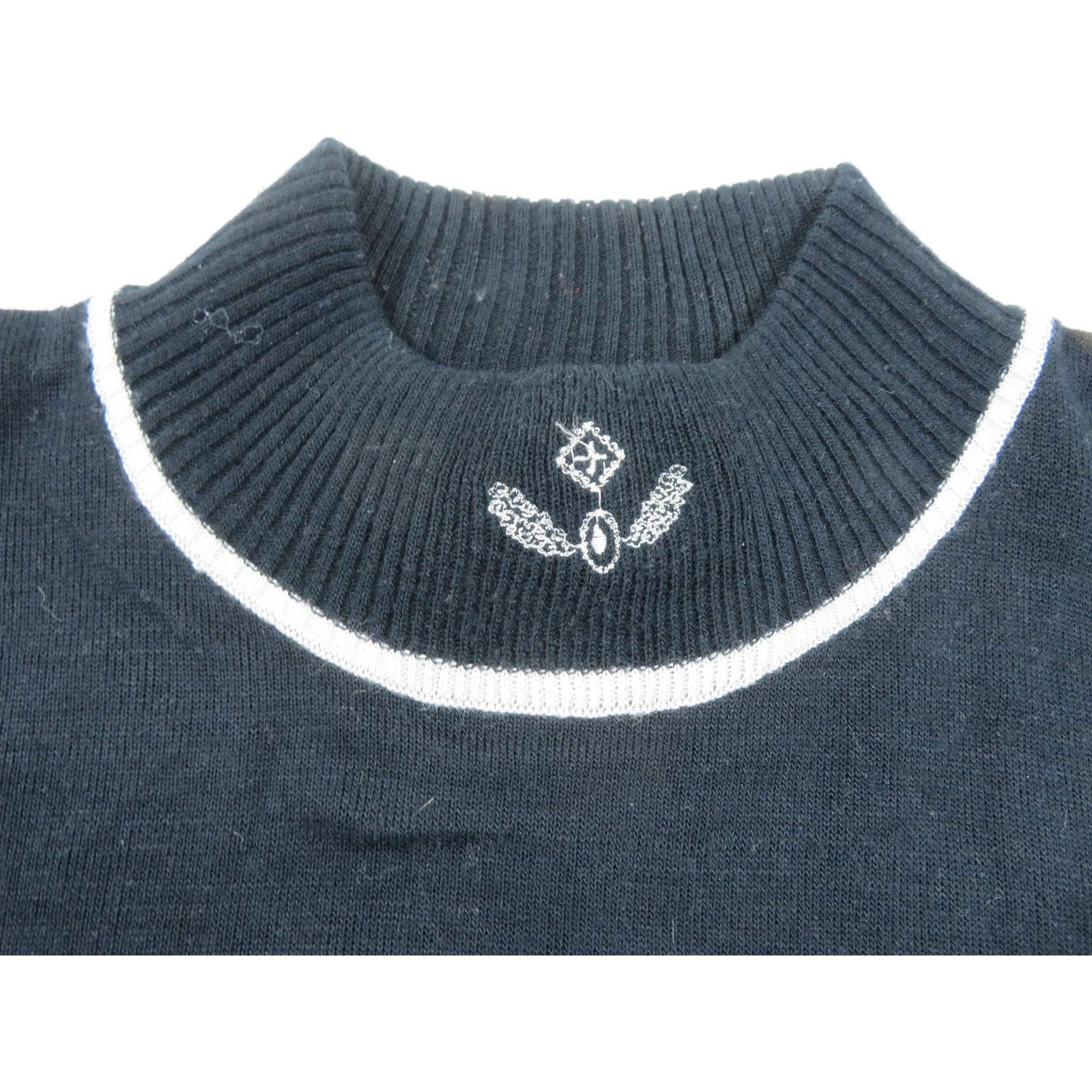 Other Mark Elliot Acrylic Sweater Mock Turtleneck Pullover Black M Size M / US 6-8 / IT 42-44 - 4 Thumbnail