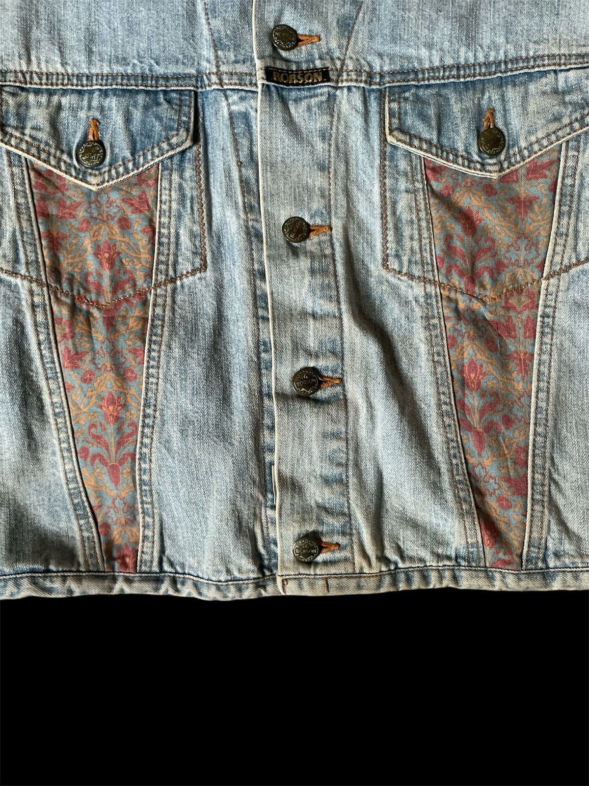 Japanese Brand × Vintage VINTAGE BOBSON DENIM JACKET WITH SOUTHWEST Size L / US 10 / IT 46 - 2 Thumbnail