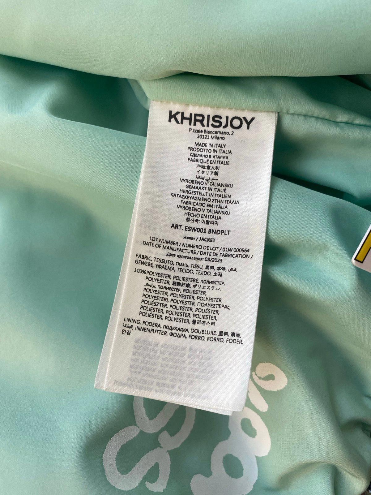 Khrisjoy Khrisjoy Mint Paisley Sequin Bomber Jacket w/Pink Zip Sz S Size XS / US 0-2 / IT 36-38 - 10 Thumbnail