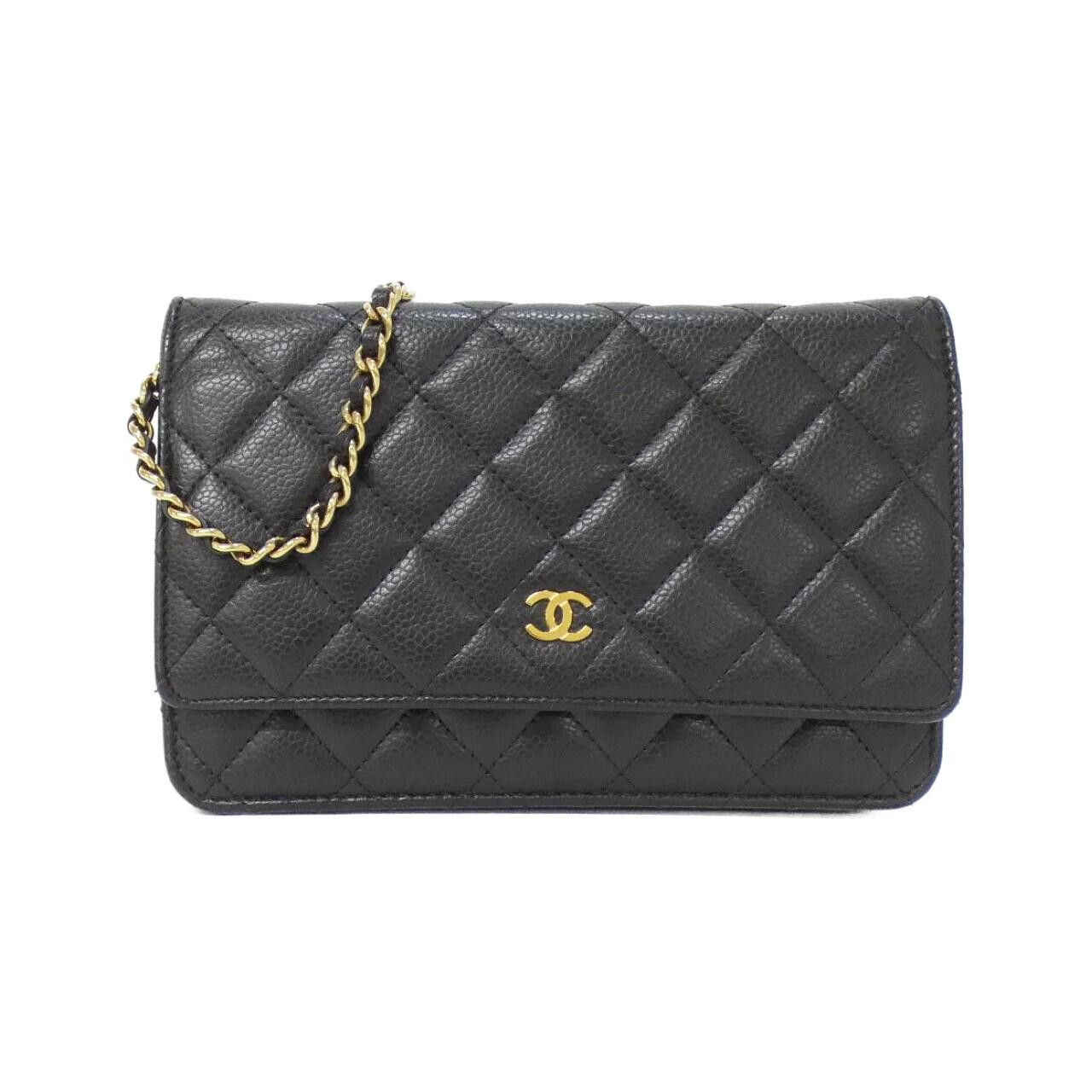 Chanel Chanel Timeless Classic Caviar Skin Wallet on Chain Leather Long Wallet AP0250 DUTY FREE for USA