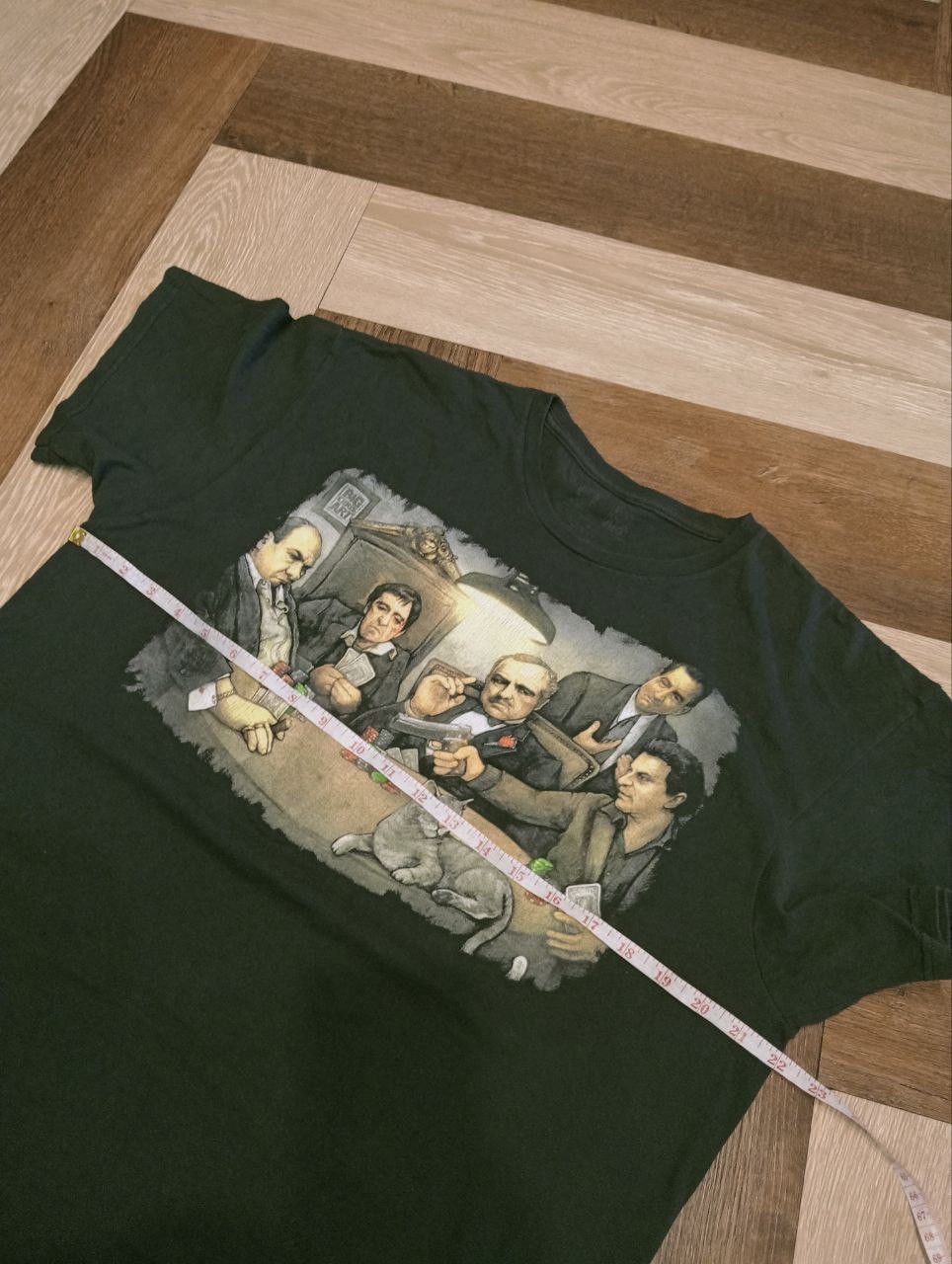 Vintage GDA GANGSTER PLAYING POKER BIG CHRIS ART TEES Size US L / EU 52-54 / 3 - 6 Thumbnail