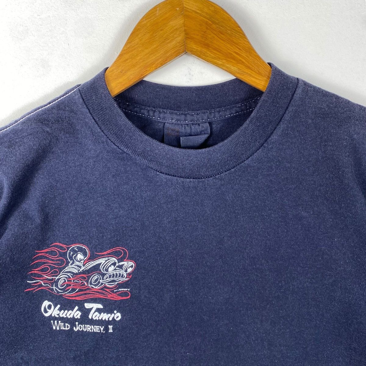 Vintage Vintage 90's OKUDA TAMIO Wild Journey 2 Graphic Tee Shirt Size US XS / EU 42 / 0 - 6 Thumbnail