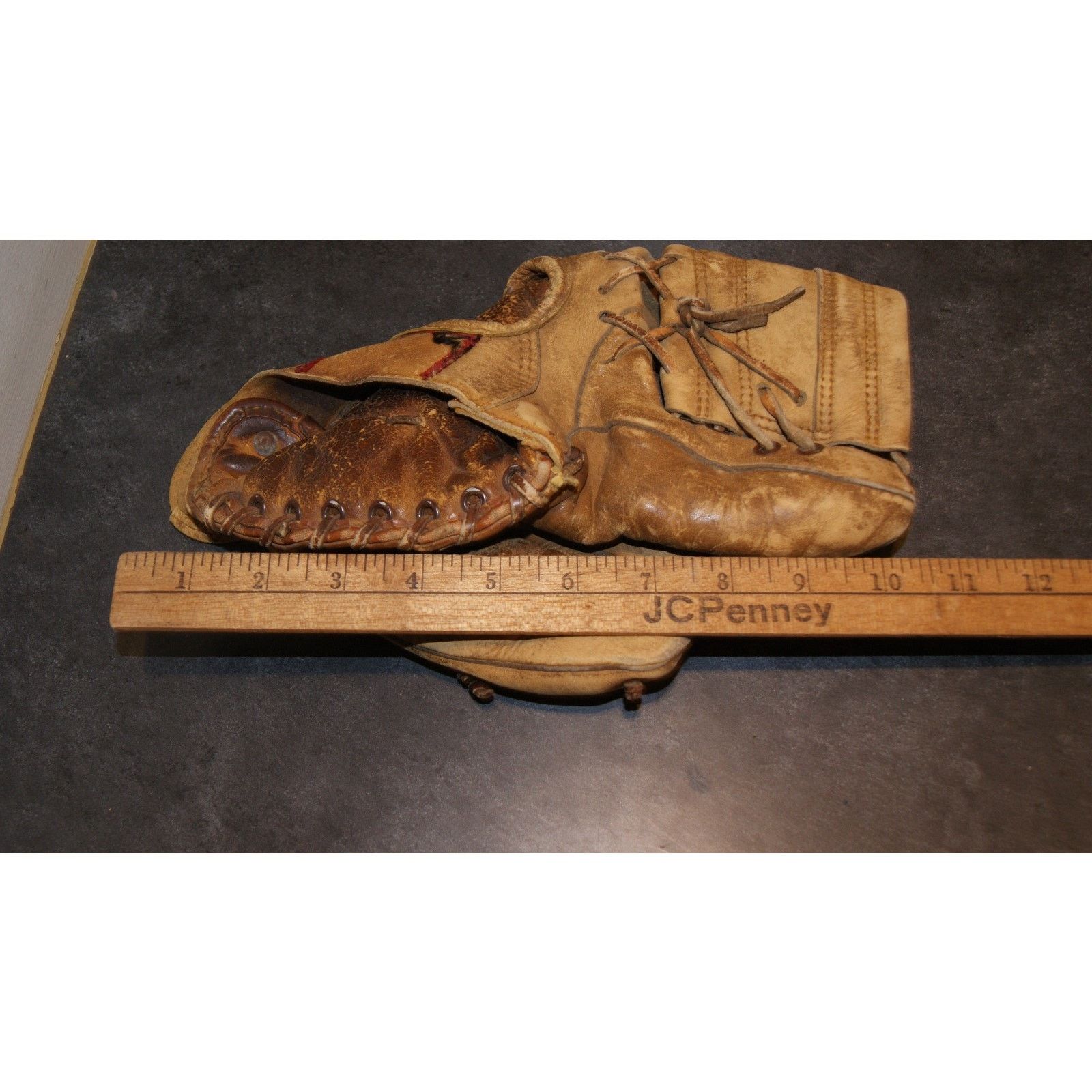 Vintage VTG 1957 Rawlings LB10 Burdette Baseball Glove World Braves Size ONE SIZE - 11 Thumbnail
