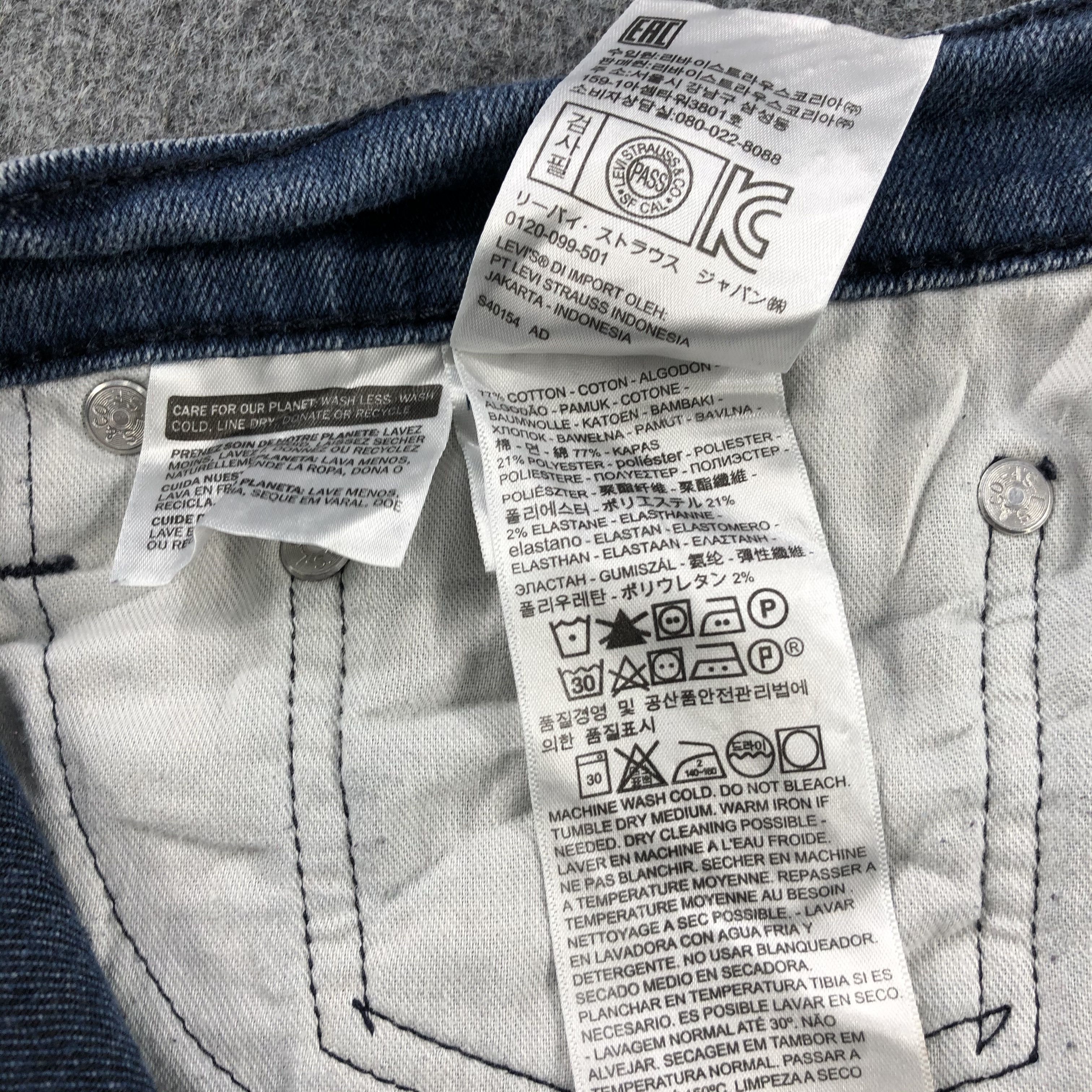 Levi's Vintage Blue Wash Levis 513 Jeans-J2081 Size US 38 / EU 54 - 11 Thumbnail