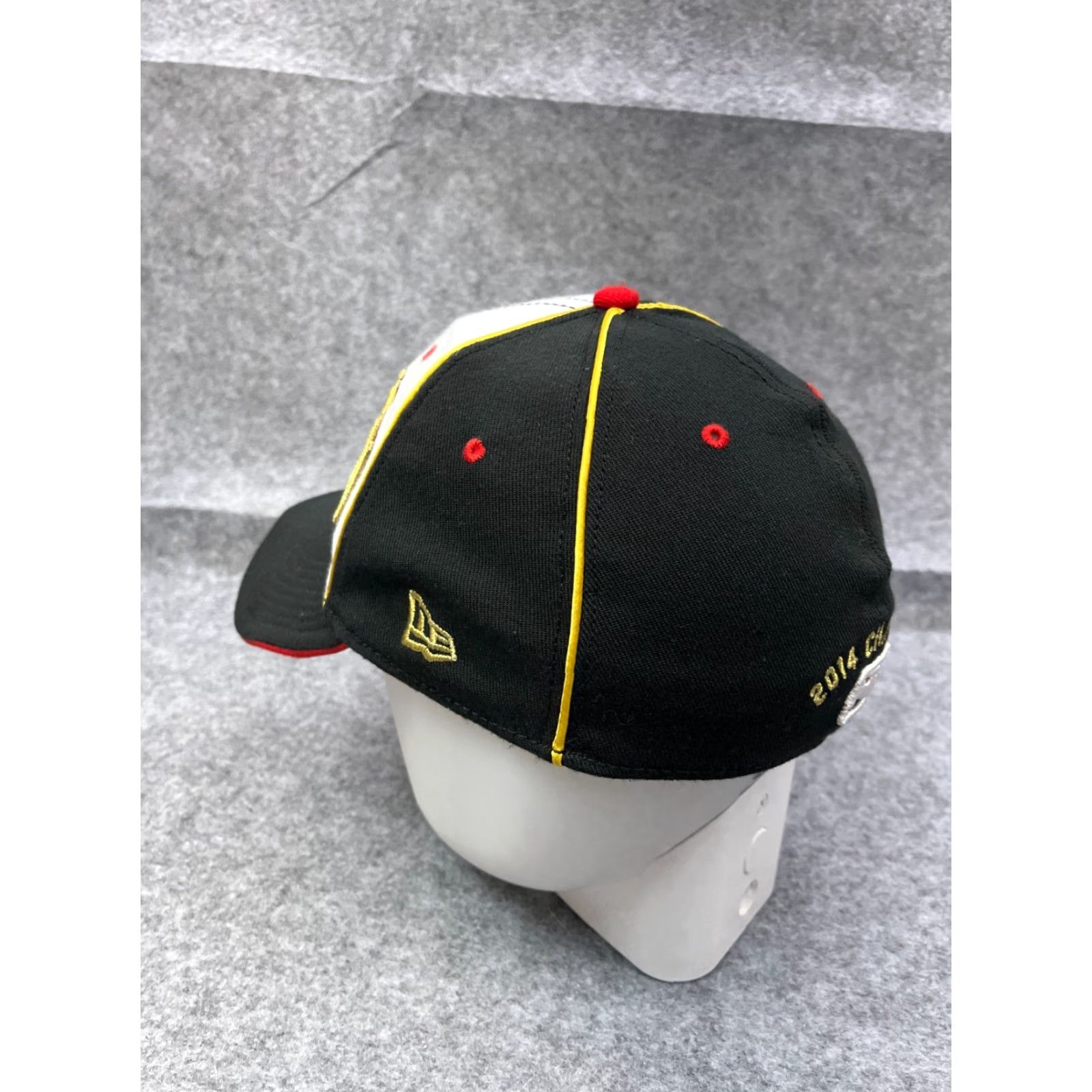 New Era New Era Champion Hat Cap Strap Back Adult Large Black Poly blend Baseball Cap Mens Size ONE SIZE - 5 Thumbnail