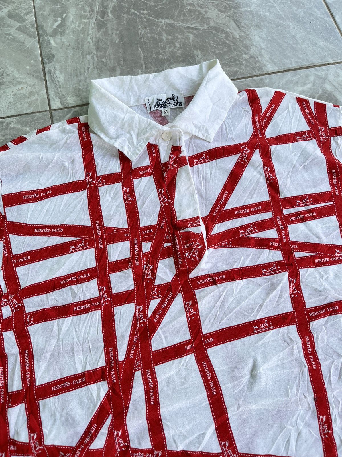 Hermes Vintage Hermes Polo Shirt Size US M / EU 48-50 / 2 - 3 Thumbnail