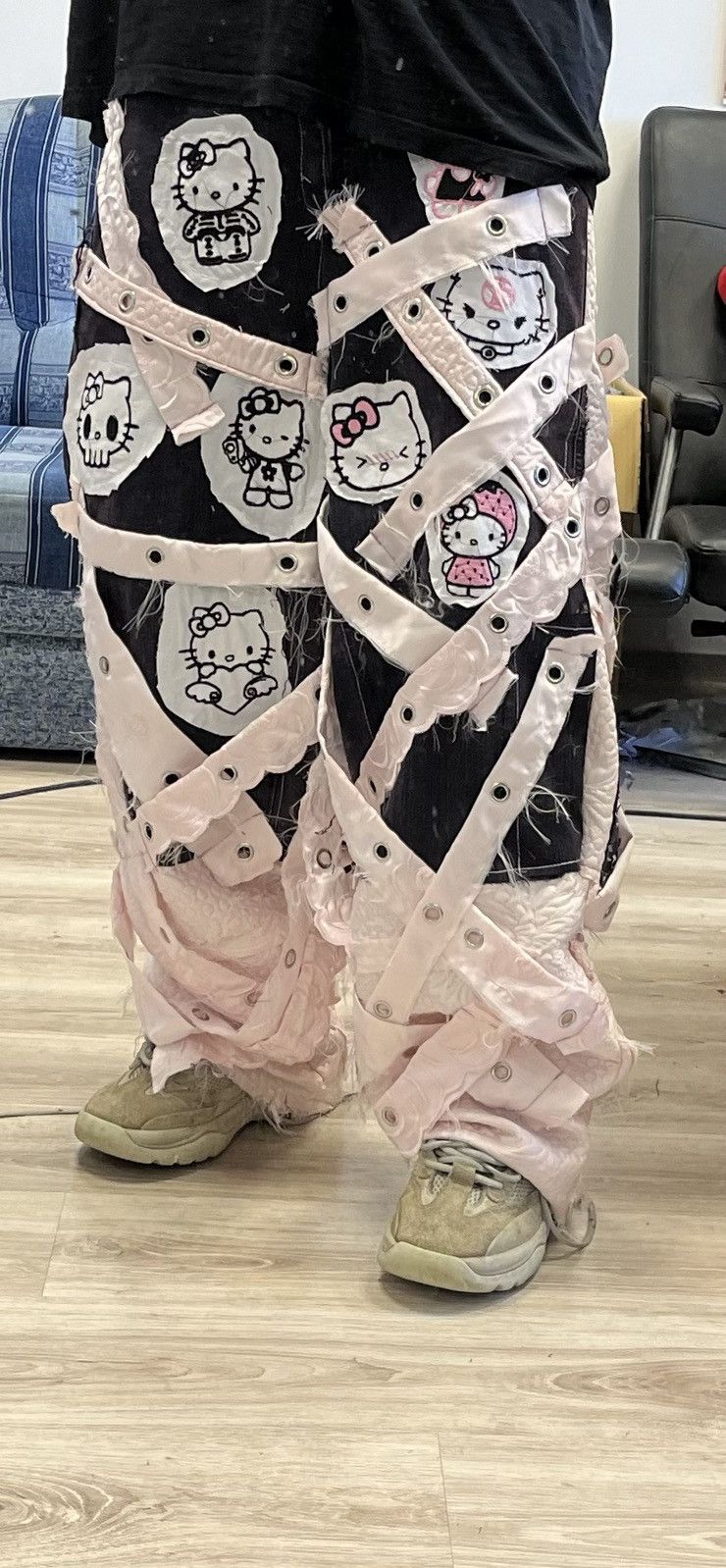 Other Hello kitty custom jeans Size US 36 / EU 52 - 2 Thumbnail