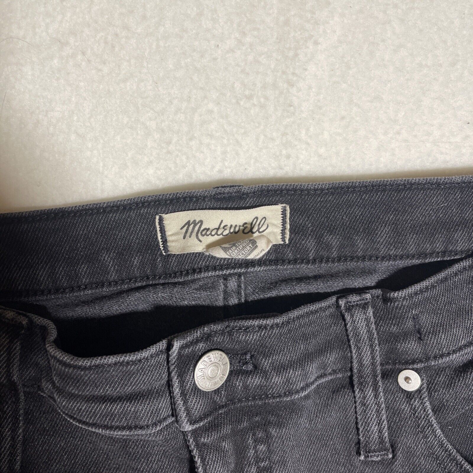 Madewell Madewell Jeans Women's 31 Kick Out Black Denim Size 31" - 2 Thumbnail