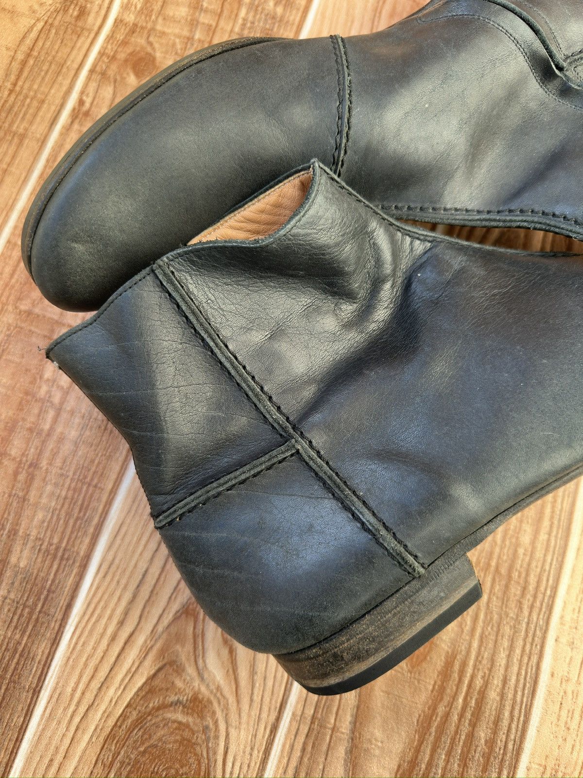 Maison Margiela RARE Maison Martin Margiela BLack Leather Side-Zip Boots Size US 11 / EU 44 - 17 Thumbnail