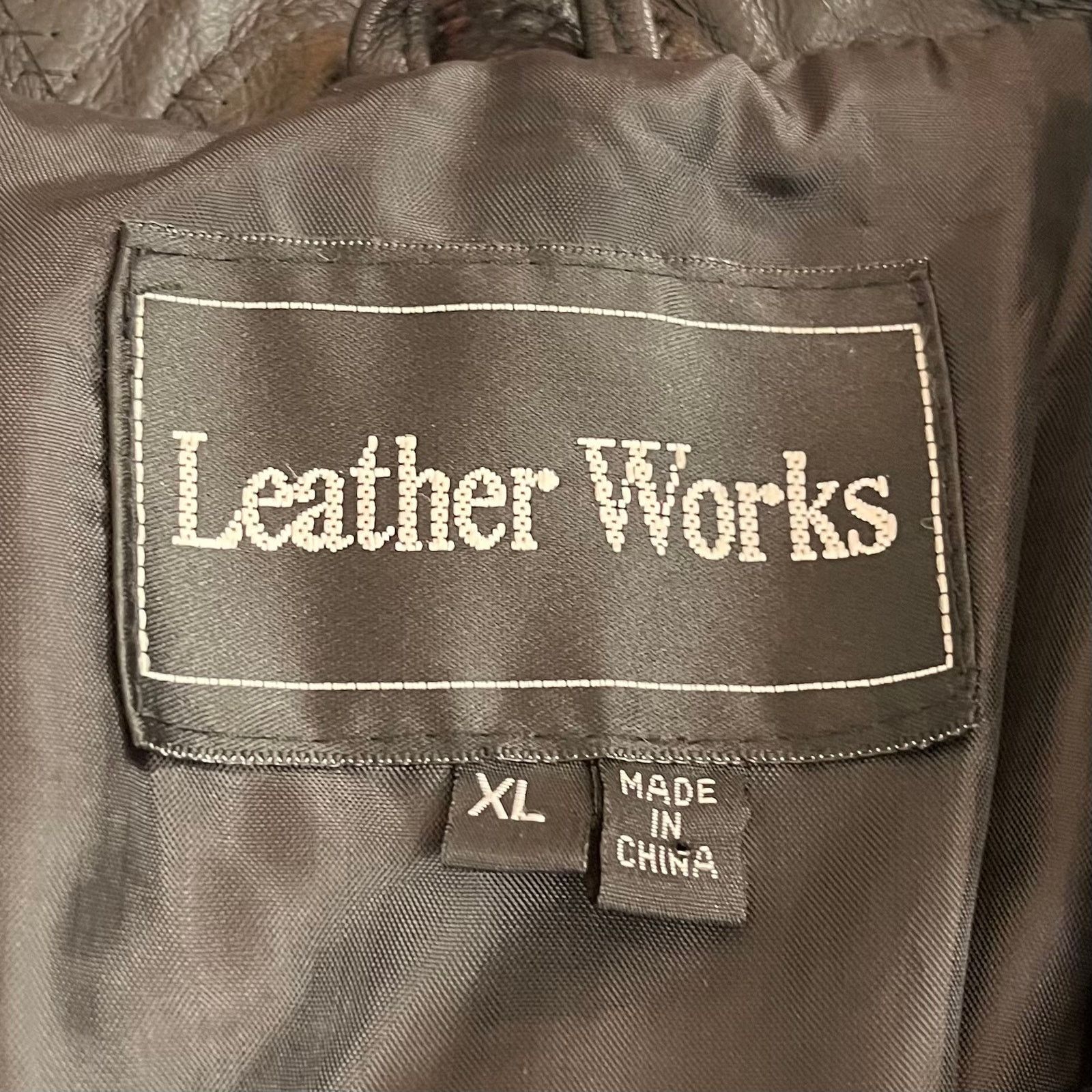 Other Leather Works Women’s Full Zip Detailed Black Leather Jacket Size US XL / EU 56 / 4 - 3 Thumbnail