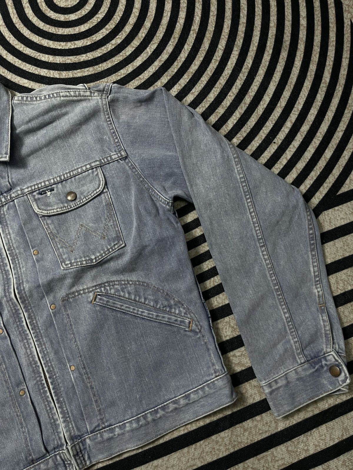 Wrangler 90s WRANGLER BLUE BELL WESTERN DENIM ZIPPER JACKET Size L / US 10 / IT 46 - 5 Thumbnail
