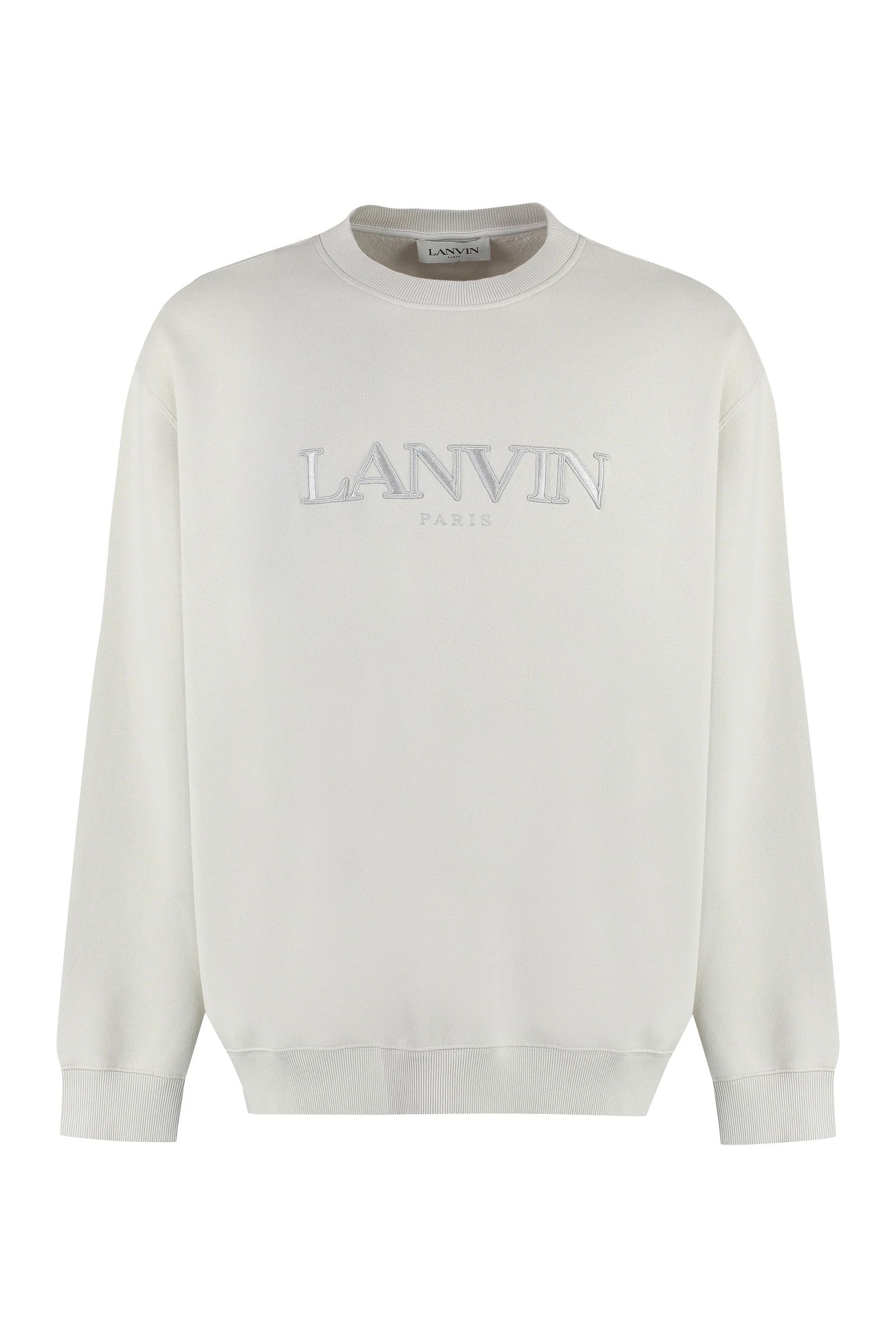 Lanvin o1y0225 Logo Sweatshirt in Light Grey Size US L / EU 52-54 / 3 - 1 Thumbnail