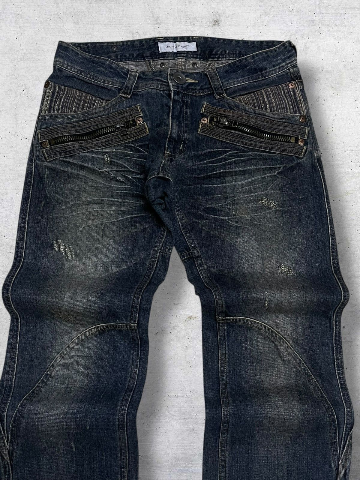 PPFM URBAN CRAFT 1990S DISTRESSED LAYERED JAPAN DESIGNER STYLE Size US 32 / EU 48 - 9 Thumbnail