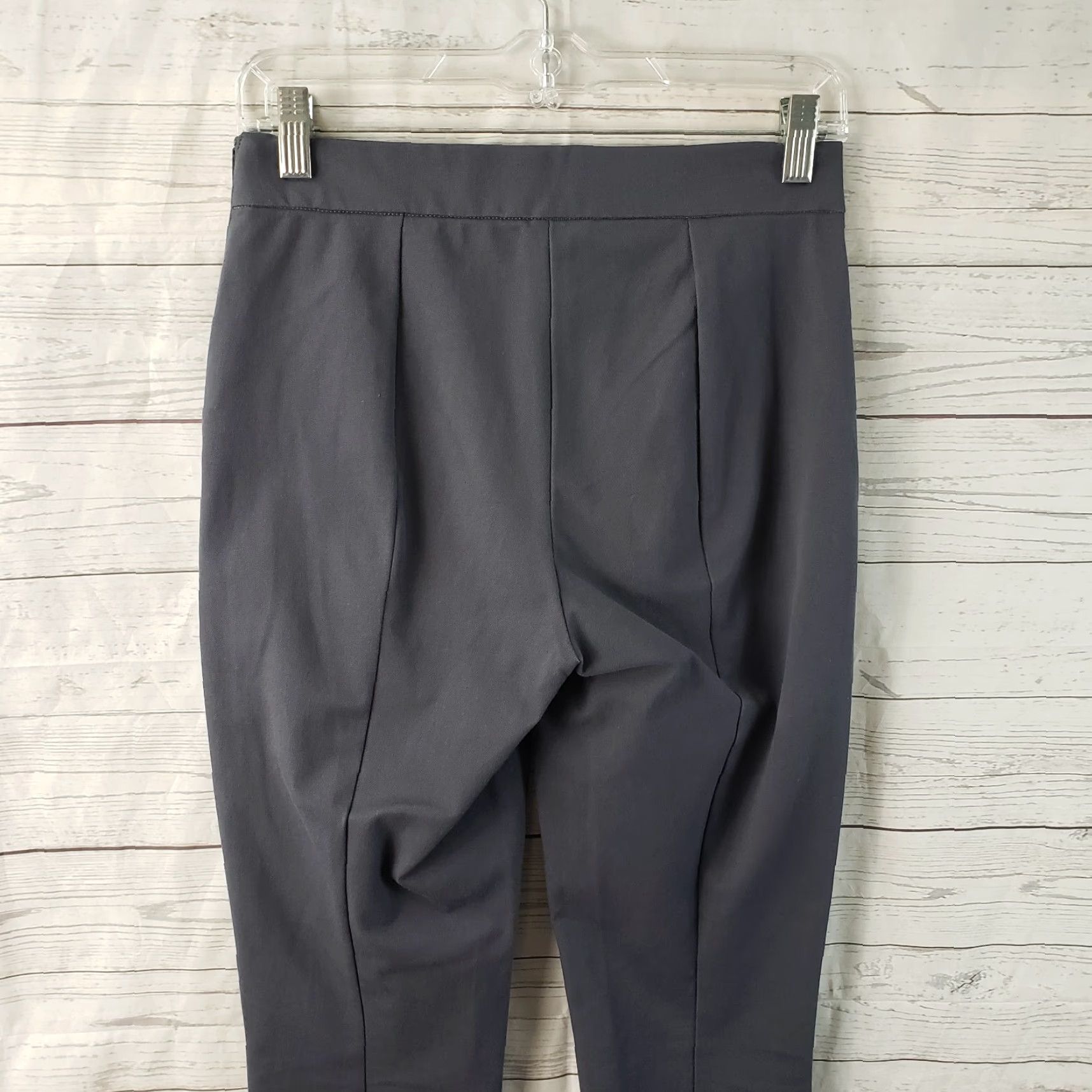 Everlane Everlane Pants Size 2 Gray Mid Rise Cotton Blend Side Zip Skinny Cropped Womens Size 26" / US 2 / IT 38 - 4 Thumbnail