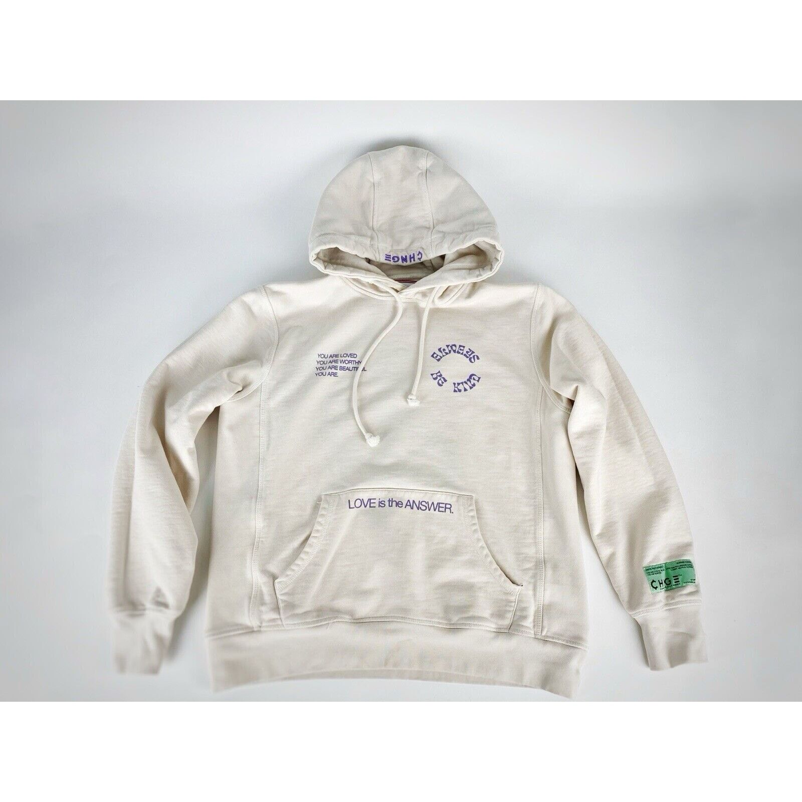 CHNGE CHNGE X MHA You Are Loved Hoodie Sweatshirt Floral Boho Sz S Size US S / EU 44-46 / 1 - 7 Thumbnail