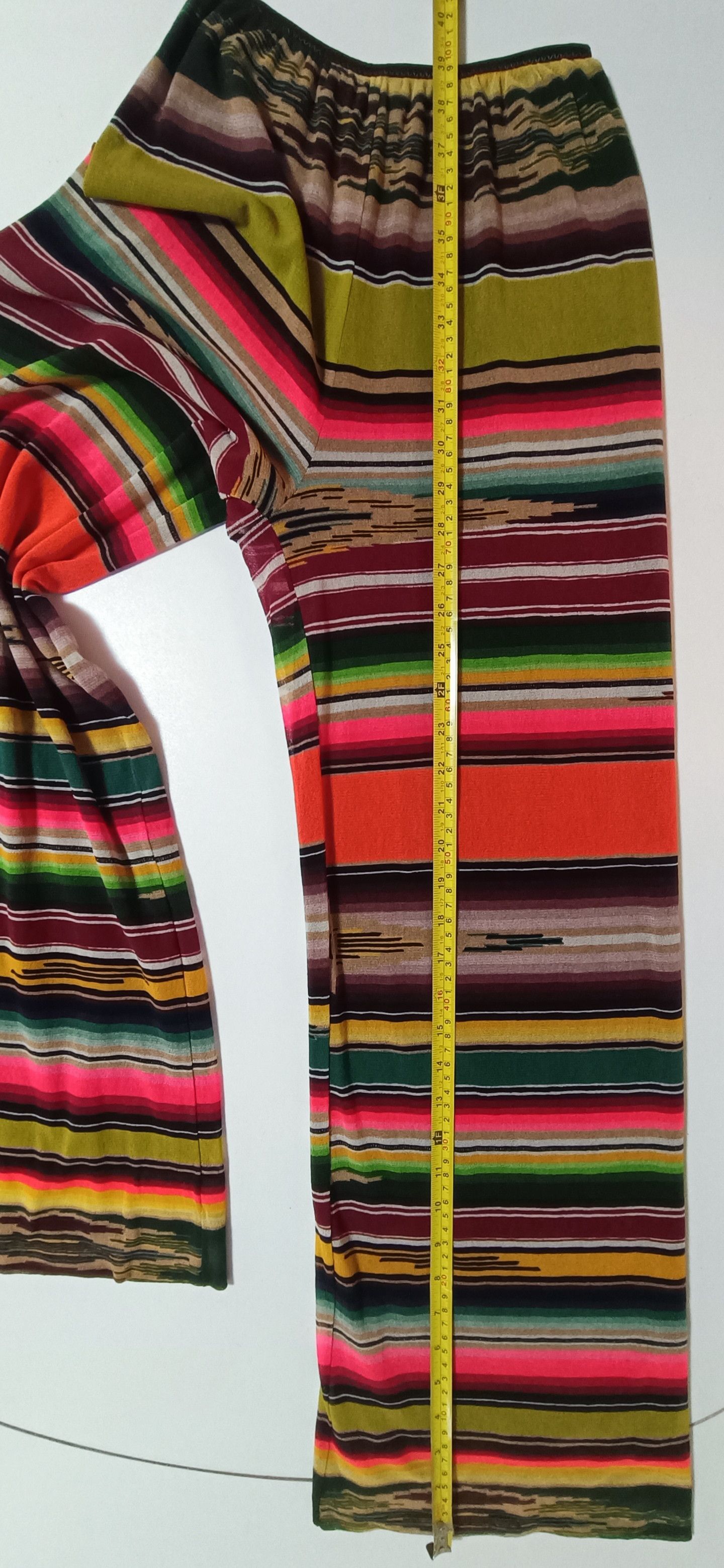 Jean Paul Gaultier SS2005 - Multicolor stripes double layer - mesh nylon Pants Size 25" / US 0 / IT 36 - 21 Thumbnail