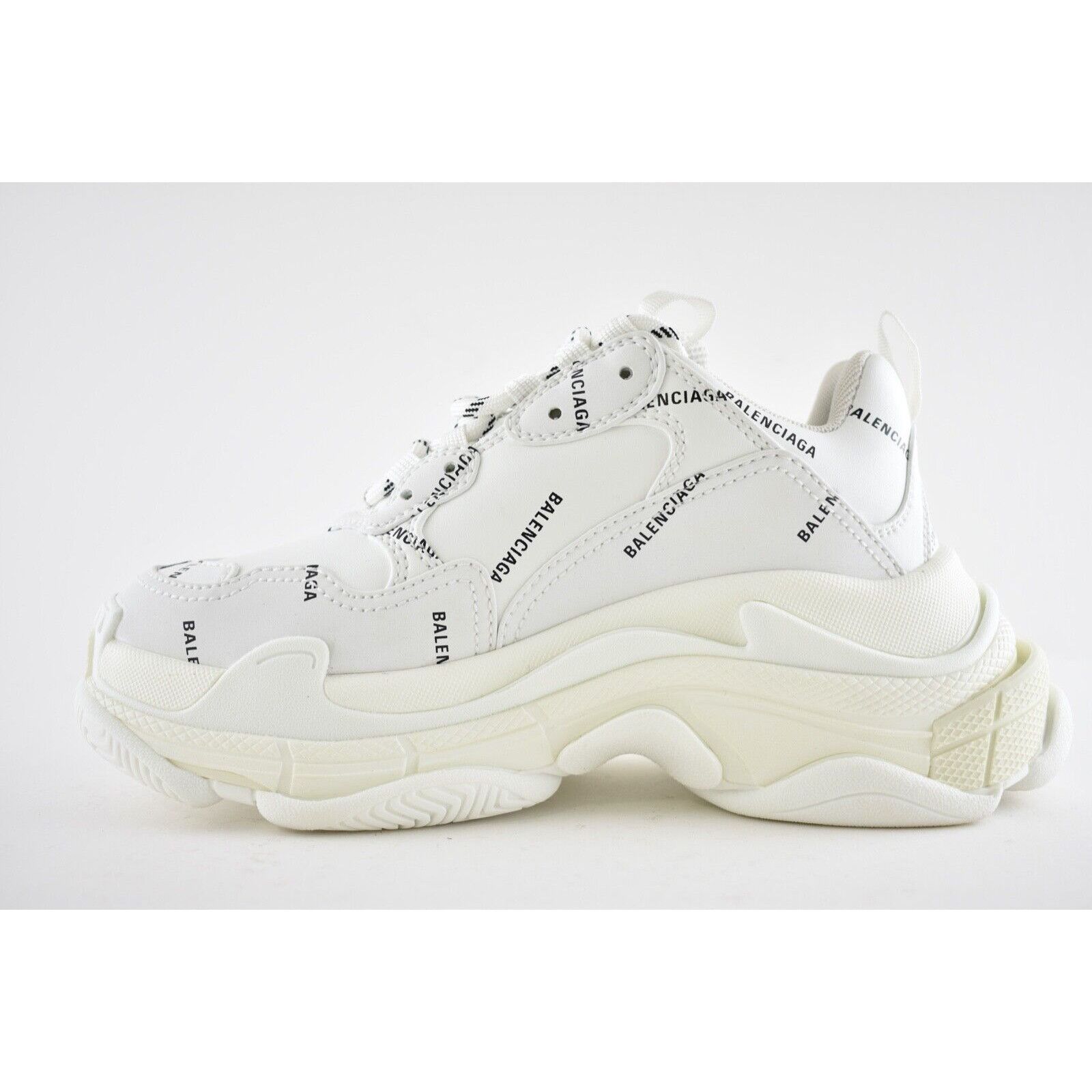 Balenciaga Triple S Sneaker All Over Logo Platform Flat Trainer 42 Size US 12 / IT 42 - 8 Thumbnail