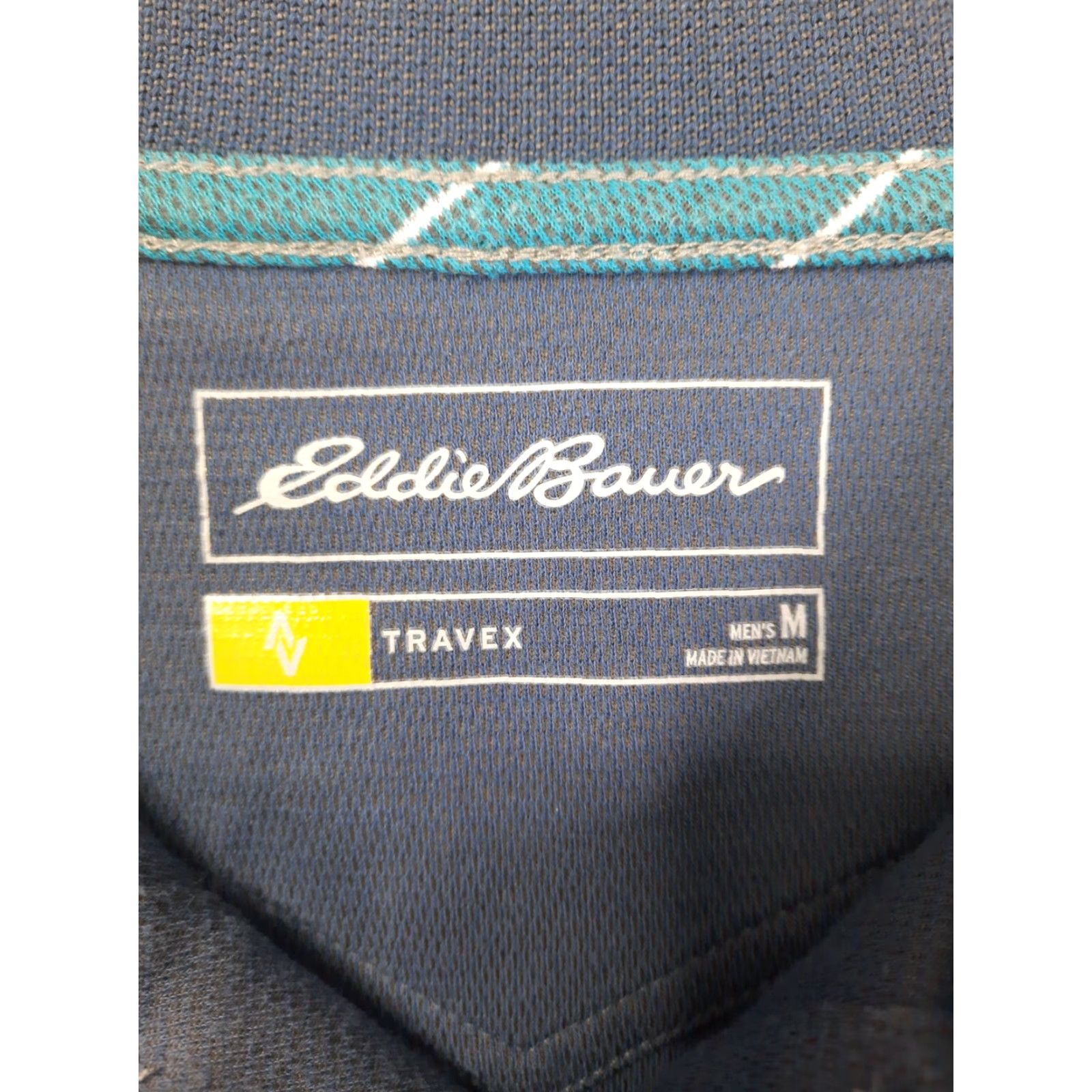 Eddie Bauer Eddie Bauer Polo Shirt Polo Men M Pastel Blue Travex Short Sleeve Button Collar Solid Cotton Shirt Size US M / EU 48-50 / 2 - 3 Thumbnail