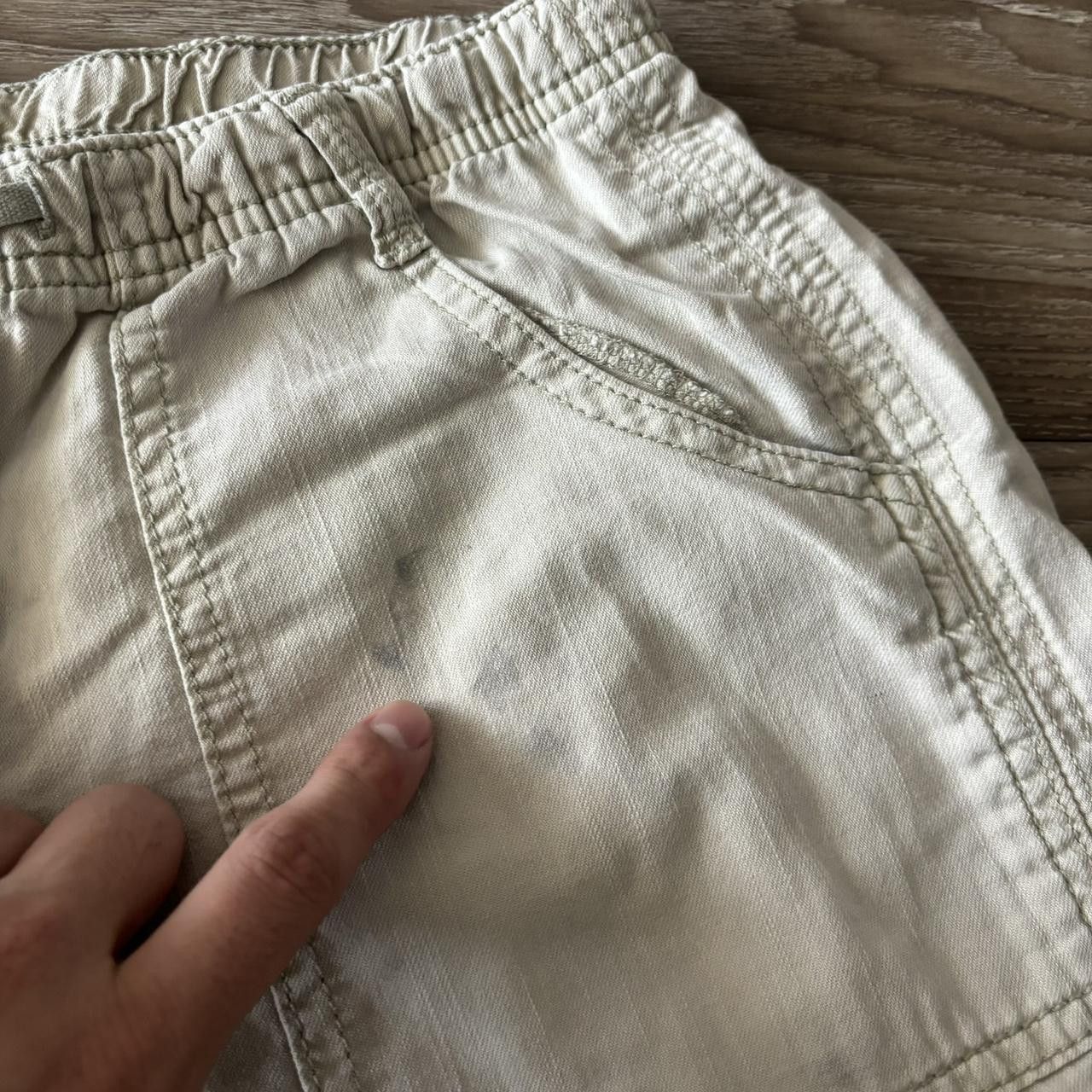Vintage Crazy Vintage Y2K/2000s Baggy Cream Loose Cargo Pants! 30x30 Size US 30 / EU 46 - 5 Thumbnail