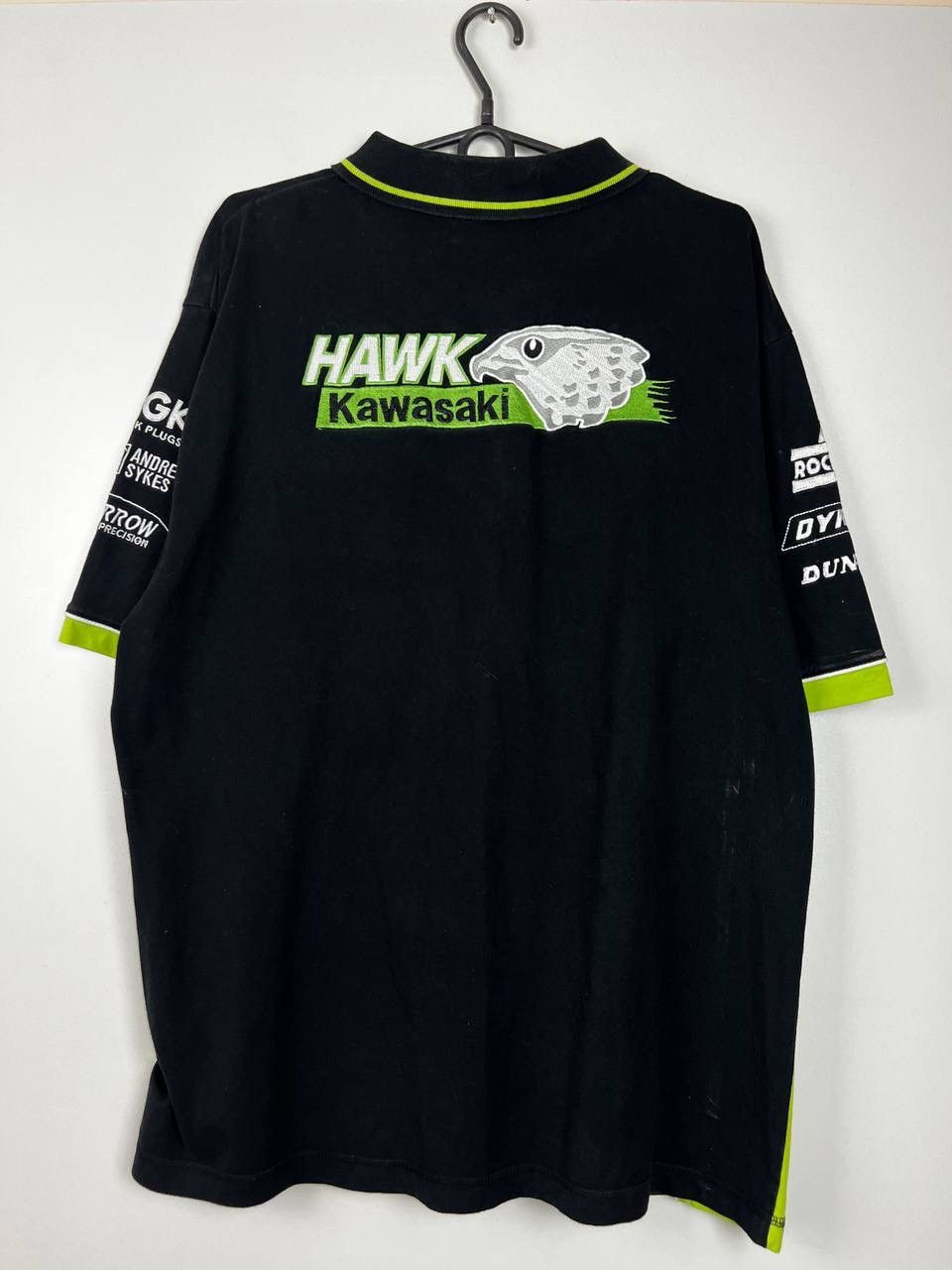 Vintage Hawk Kawasaki moto Racing vintage polo t-shirts size XL Size US XL / EU 56 / 4 - 7 Thumbnail