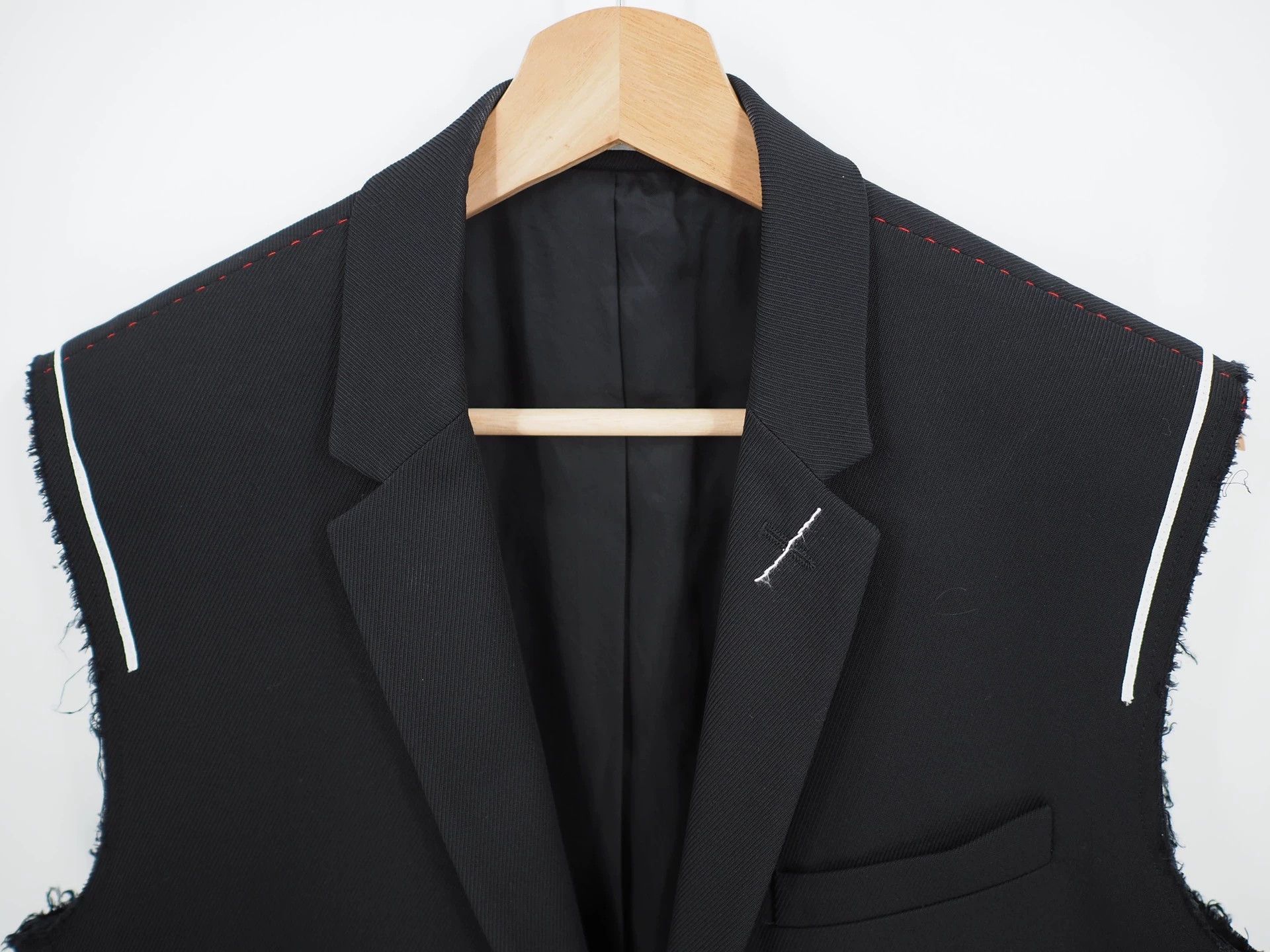 Dior FW17 runway-style Dior black wool vest Size L / US 10 / IT 46 - 3 Thumbnail