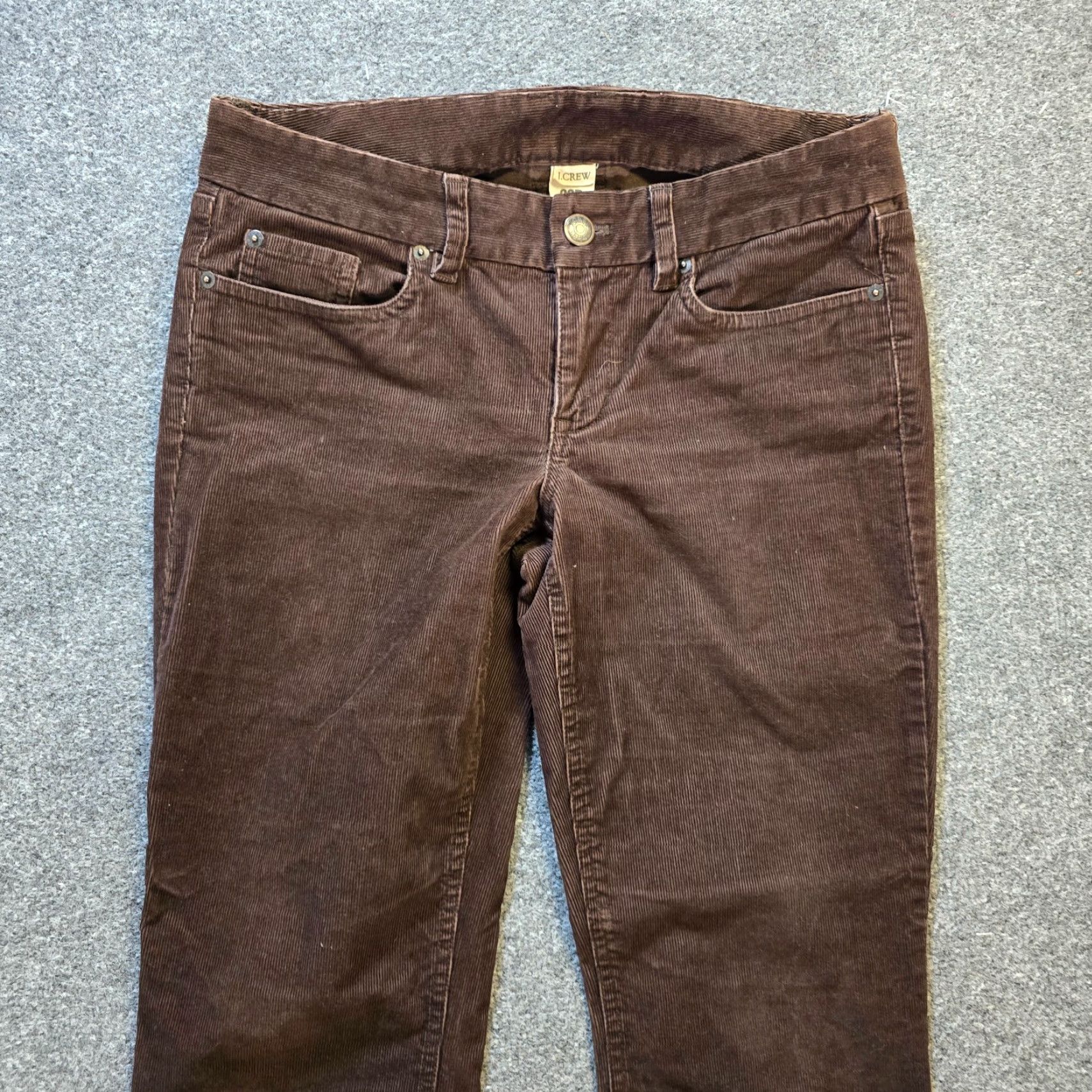 J.Crew J.CREW Pants Womens Size 28 Brown Corduroy Favorite Fit Slim Straight Capsule Size 28" / US 6 / IT 42 - 2 Thumbnail