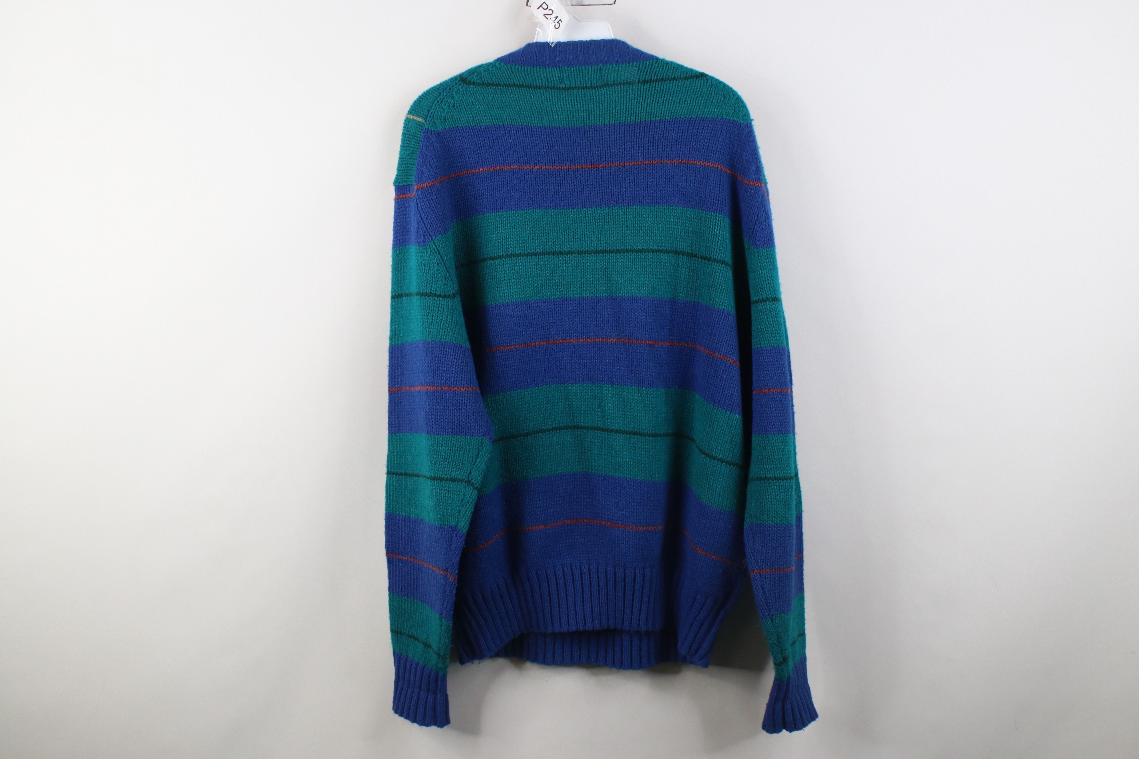Vintage Vintage 70s Streetwear Ribbed Knit Crewneck Sweater Size US L / EU 52-54 / 3 - 7 Thumbnail