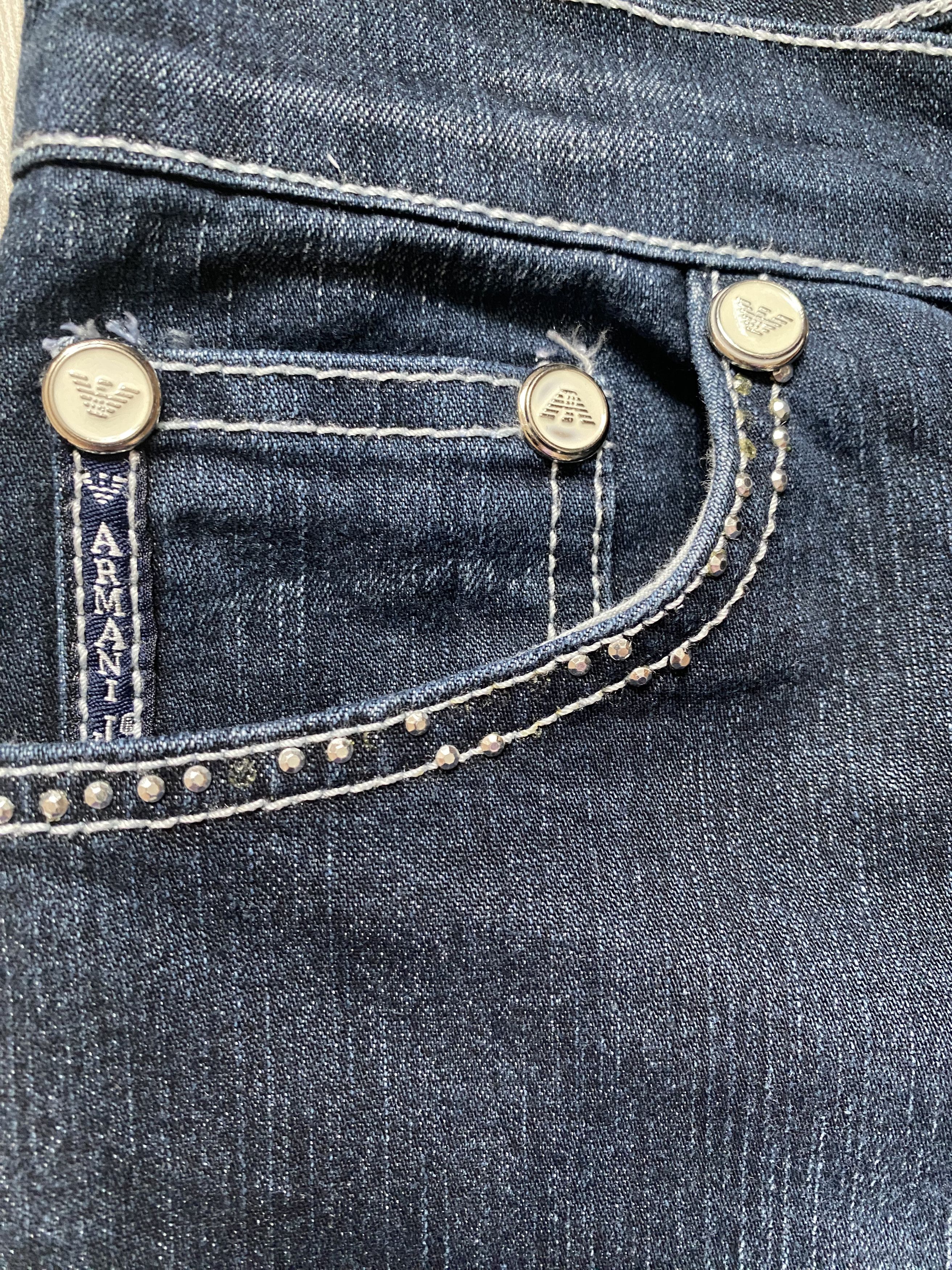 Armani × Emporio Armani × Giorgio Armani Armani Jeans Dark Vintage Denim – Size 31 👖✨ Size 31" - 6 Thumbnail