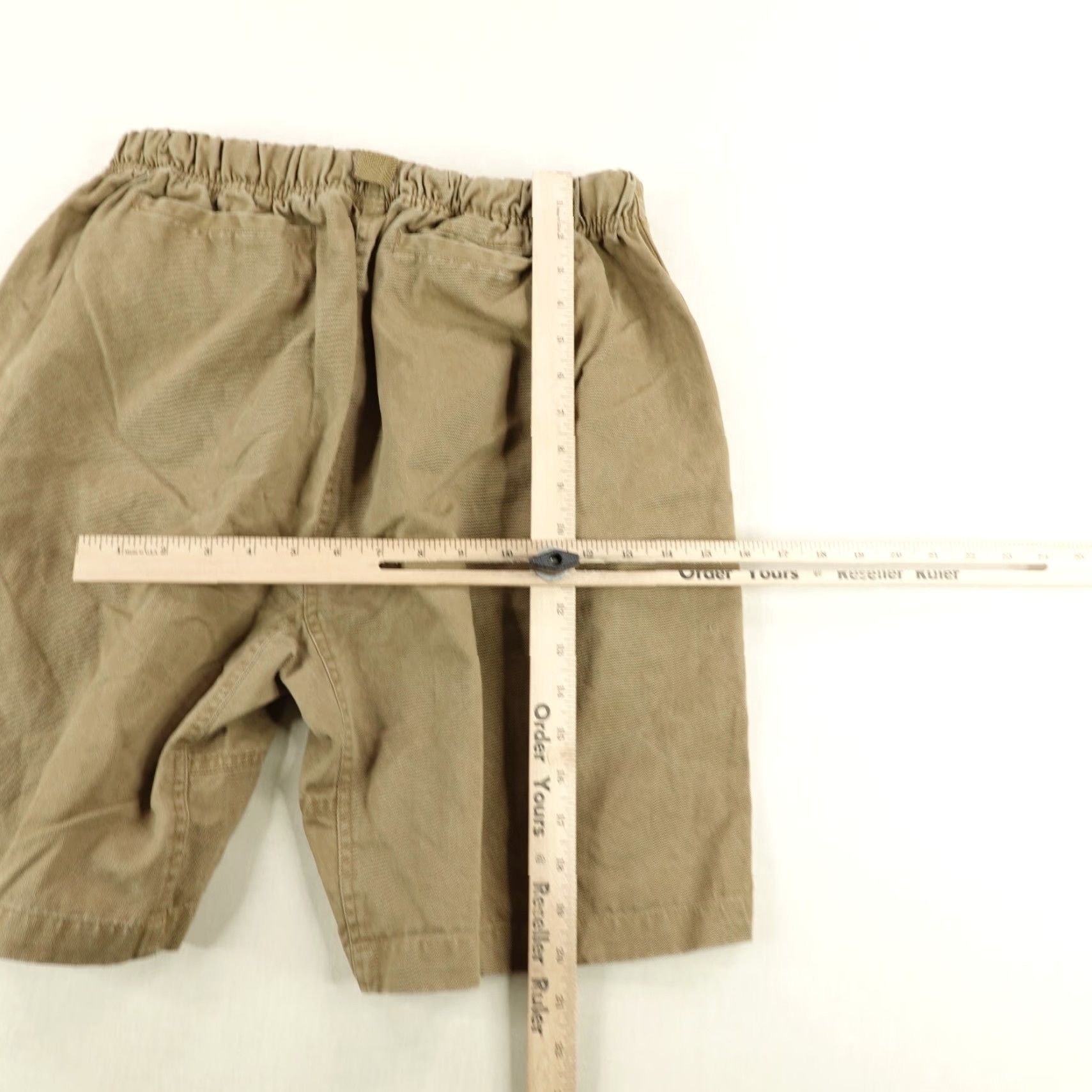 Marlboro VINTAGE Marlboro Shorts Mens Medium Brown Pleated Chino Belted Elastic Waist 90s Size US 29 - 6 Thumbnail