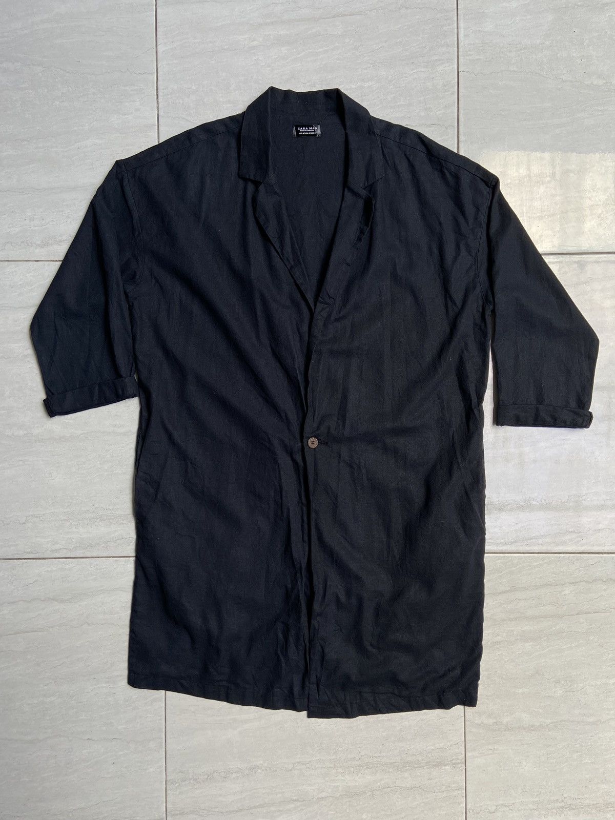 image of Zara Man Navy Blazer, Men's (Size 54L)