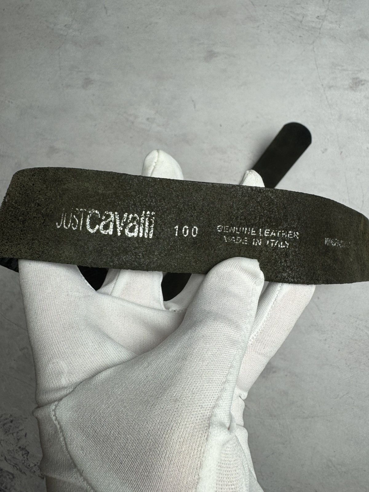 Just Cavalli × Vintage Just Cavalli Belt Leather Black Vintage men’s Size ONE SIZE - 5 Thumbnail