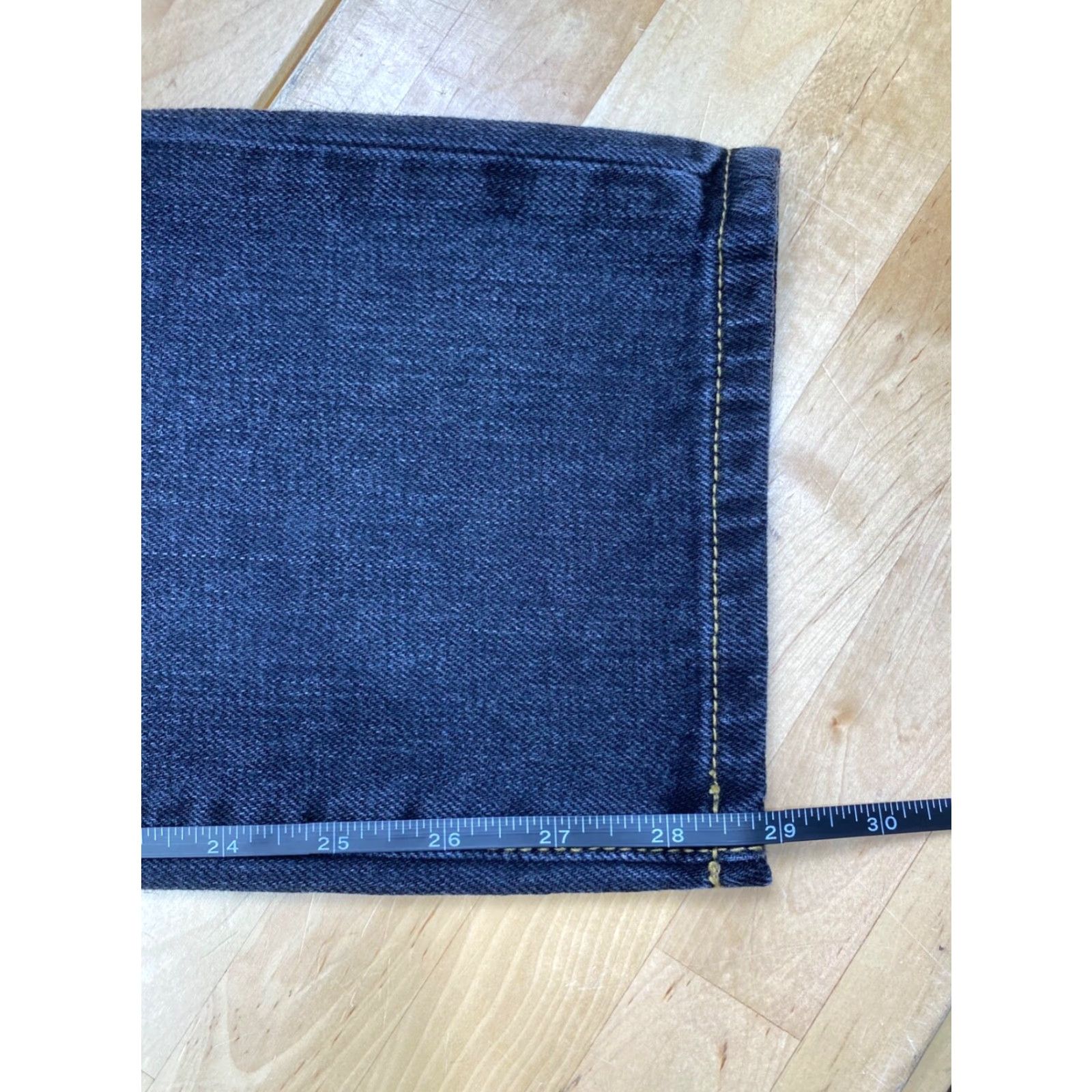 Vintage Car Mar Sequins Patch Womens Mid Rise Baggy Jeans Size 27 Black #6788 Size 27" / US 4 / IT 40 - 7 Thumbnail