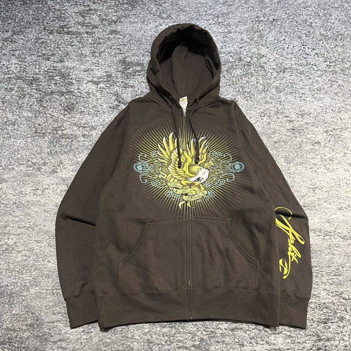 Split Vintage Y2K Split Skateboards Grunge Skater Zip Up Hoodie Size US M / EU 48-50 / 2 - 3 Thumbnail