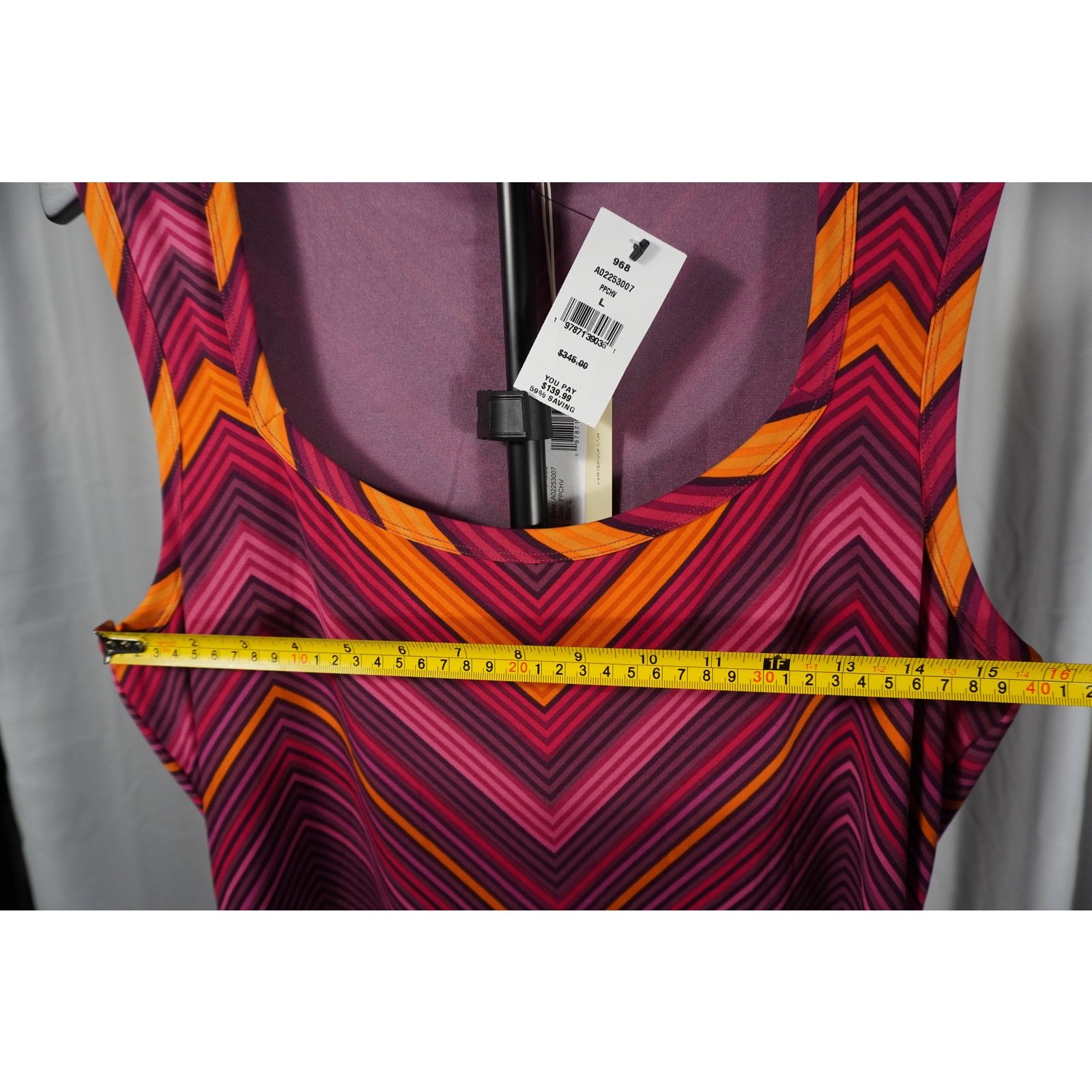 Ramy Brook Ramy Brook Chevron Print Dress Multicolor A-Line Women’s L Size L / US 10 / IT 46 - 4 Thumbnail