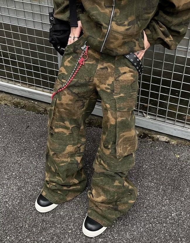 Japanese Brand × Vintage Utility grunge camouflage military baggy cargo pants Size US 30 / EU 46 - 4 Thumbnail