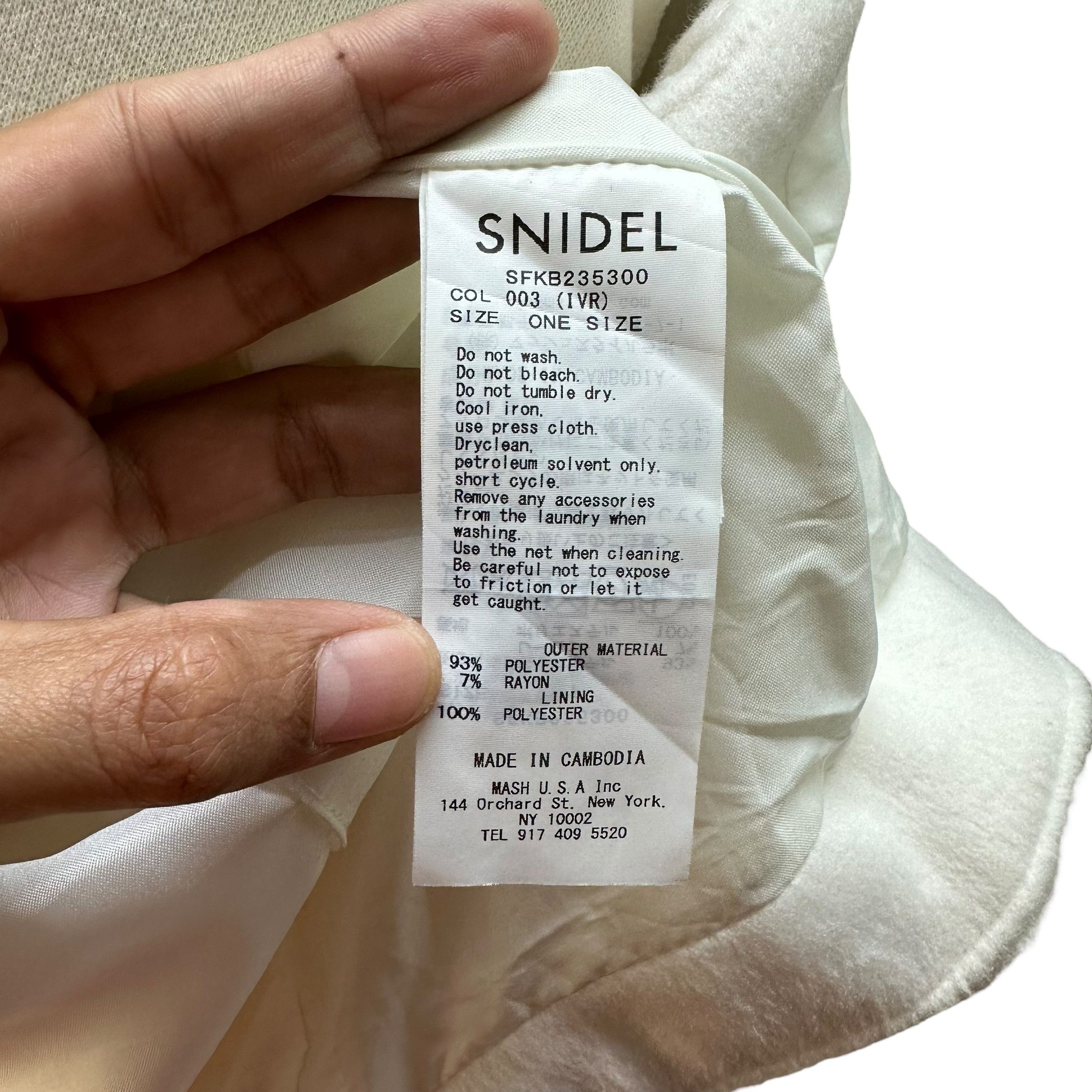 Japanese Brand SNIDEL High Collar White Cape Sleeveless Jacket #A57-1307 Size ONE SIZE - 11 Thumbnail