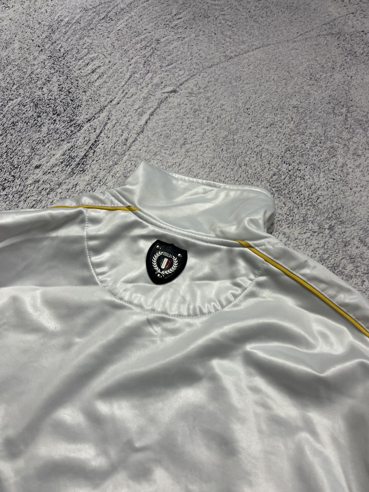 Vintage Italia Forza Azzuri Big Logo White Zip Track Jacket Hype Y2K Size US L / EU 52-54 / 3 - 17 Thumbnail