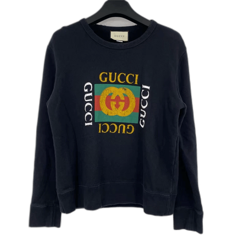 Gucci Gucci Distressed Graphic Sweatshirt Size US M / EU 48-50 / 2 - 1 Thumbnail