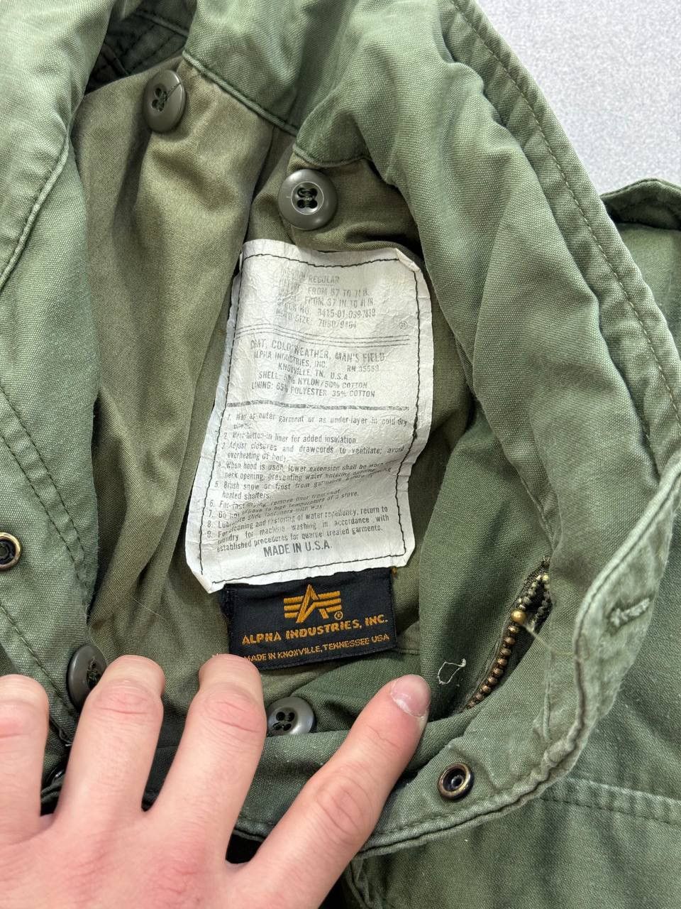 Alpha Industries Vintage Alpha Industries M-65 Field Jacket 70s Sz M Size US M / EU 48-50 / 2 - 2 Thumbnail